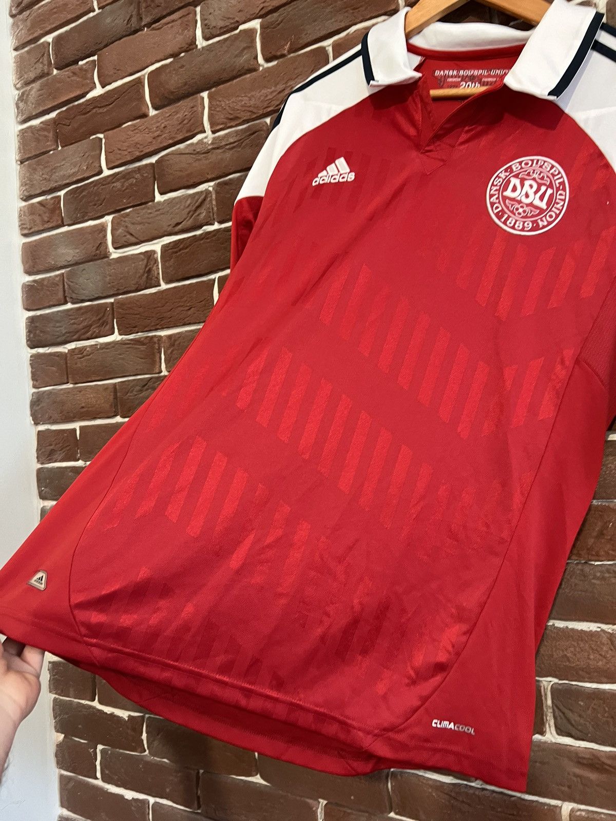 Adidas Rare Vintage Adidas Dansk Boldspil Y2K L Jersey Soccer Kit Size US L / EU 52-54 / 3 - 5 Thumbnail