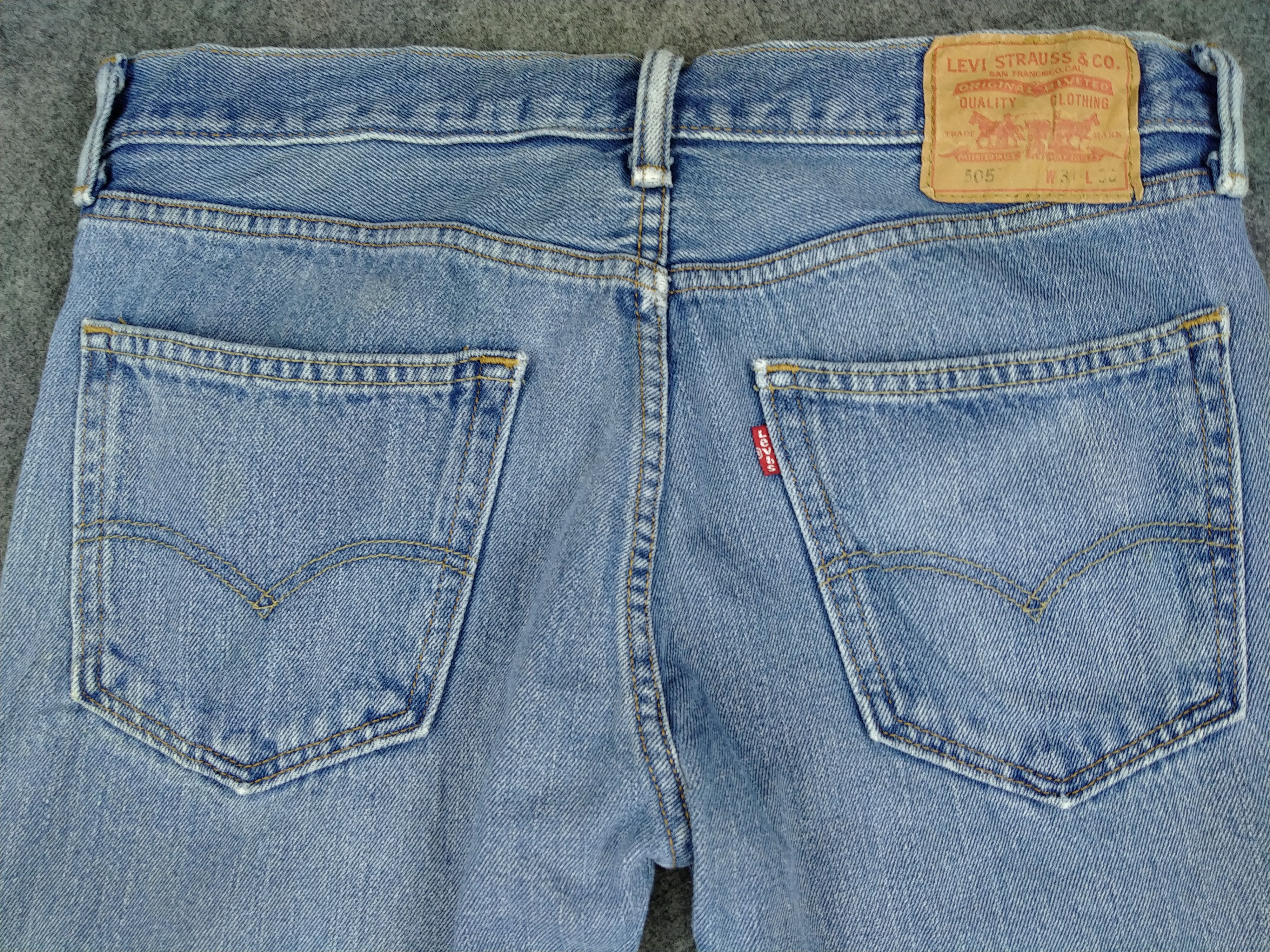 Levi's Blue Wash Vintage Levi's 505 Jeans 34x29 Denim JN1015 Size US 34 / EU 50 - 4 Thumbnail