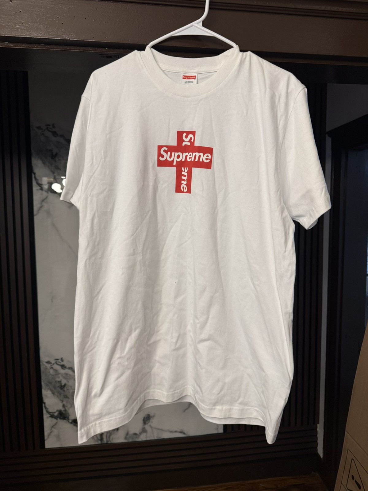 Supreme Supreme Cross Box Logo Size Large Size US L / EU 52-54 / 3 - 1 Thumbnail