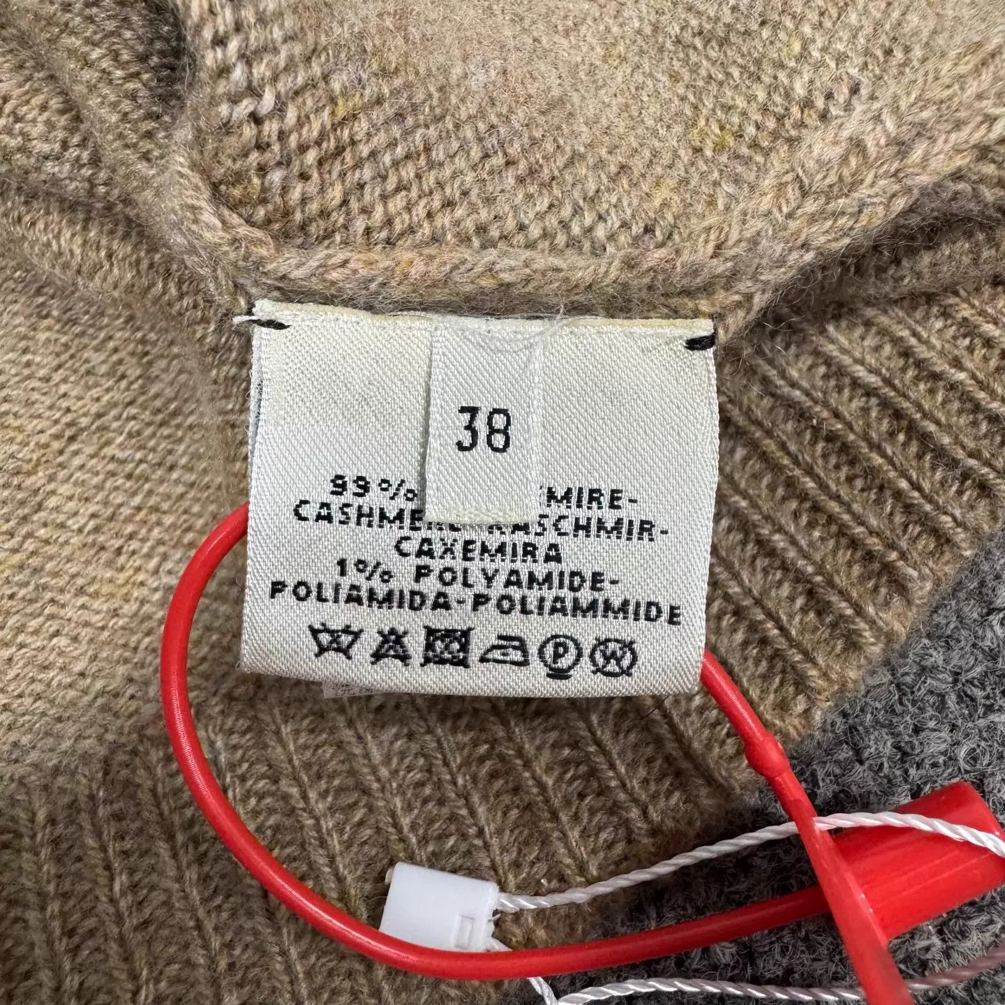 Hermes Hermes Camel L.Blue Colorblocked Cashmere Oversized Knit Size S / US 4 / IT 40 - 6 Thumbnail
