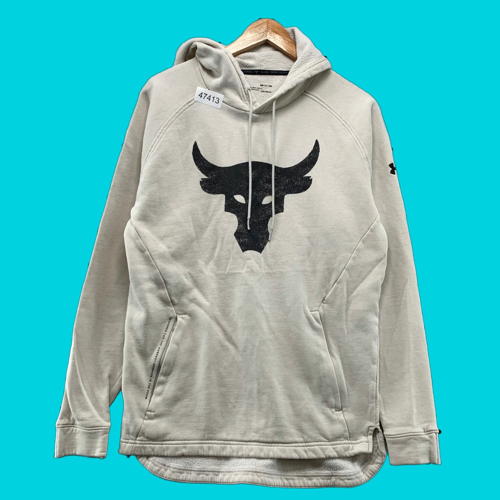 Under Armour Under Armour Project Rock Hoodie Sweatshirt Men Small Beige Blood Sweat Respect Hoodie Mens Small Beige Under Armour Project Rock Size US S / EU 44-46 / 1 - 1 Thumbnail