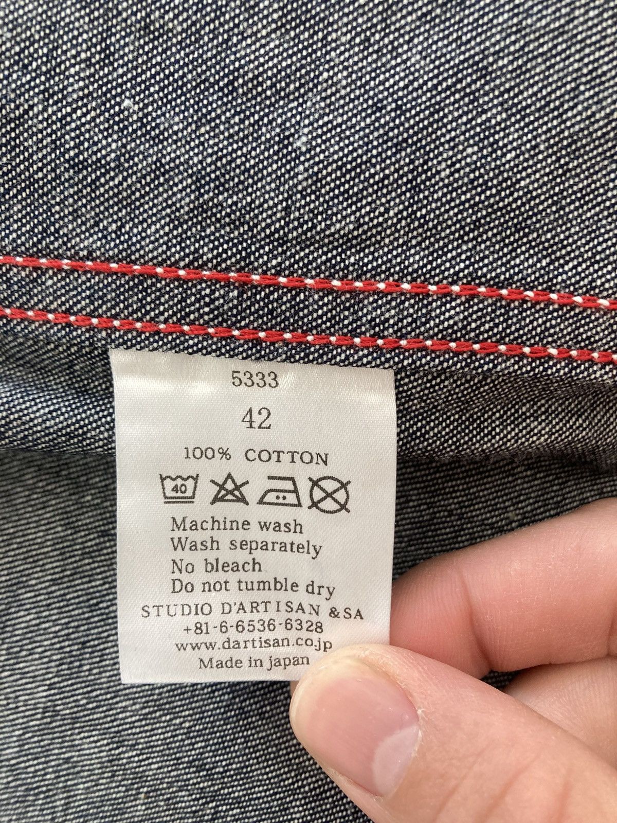 Studio D'Artisan Studio D'artisan Selvedge Denim Shirt Size US M / EU 48-50 / 2 - 3 Thumbnail