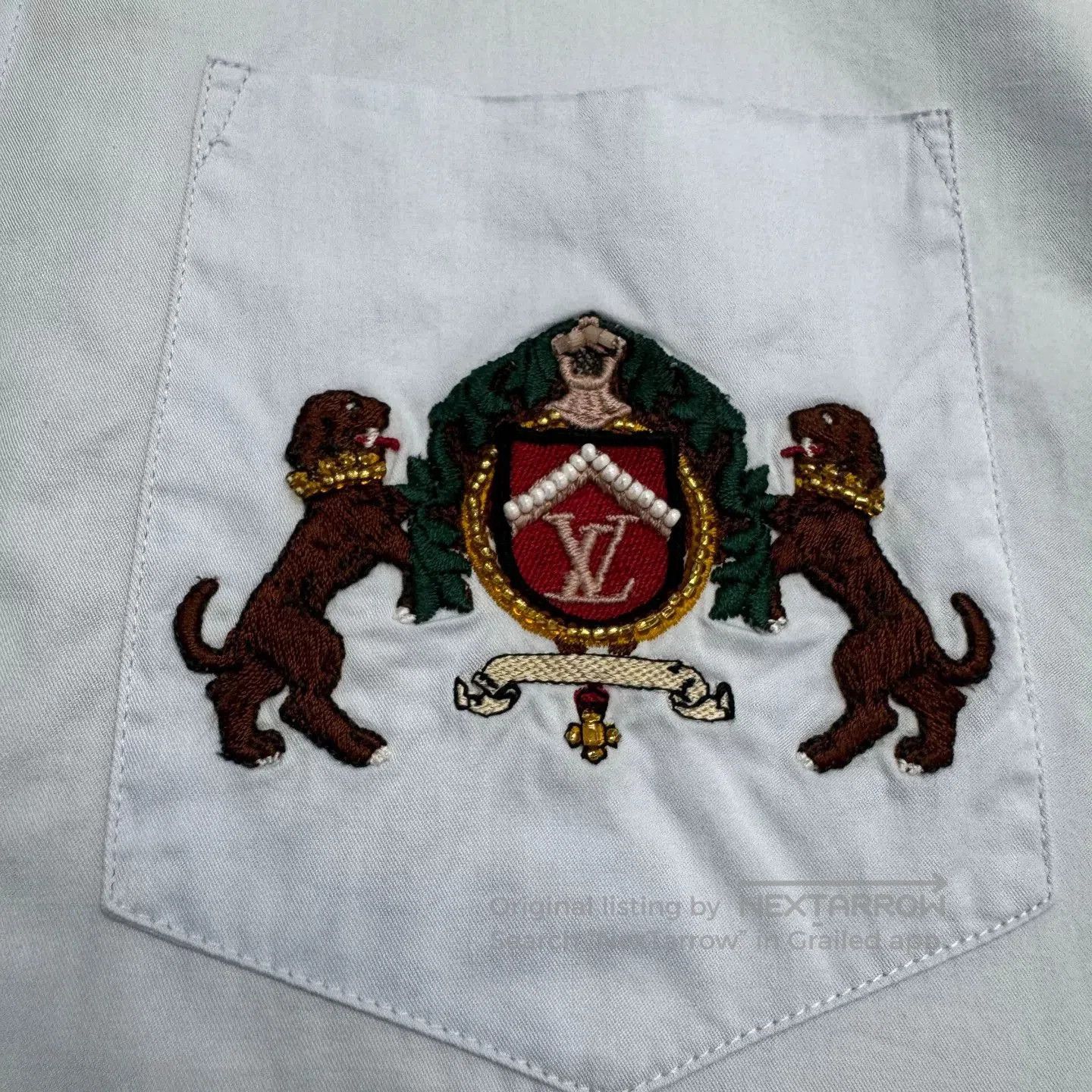 Louis Vuitton Louis Vuitton SS25 Embroidered Puppy Shirt. Size US XS / EU 42 / 0 - 4 Thumbnail