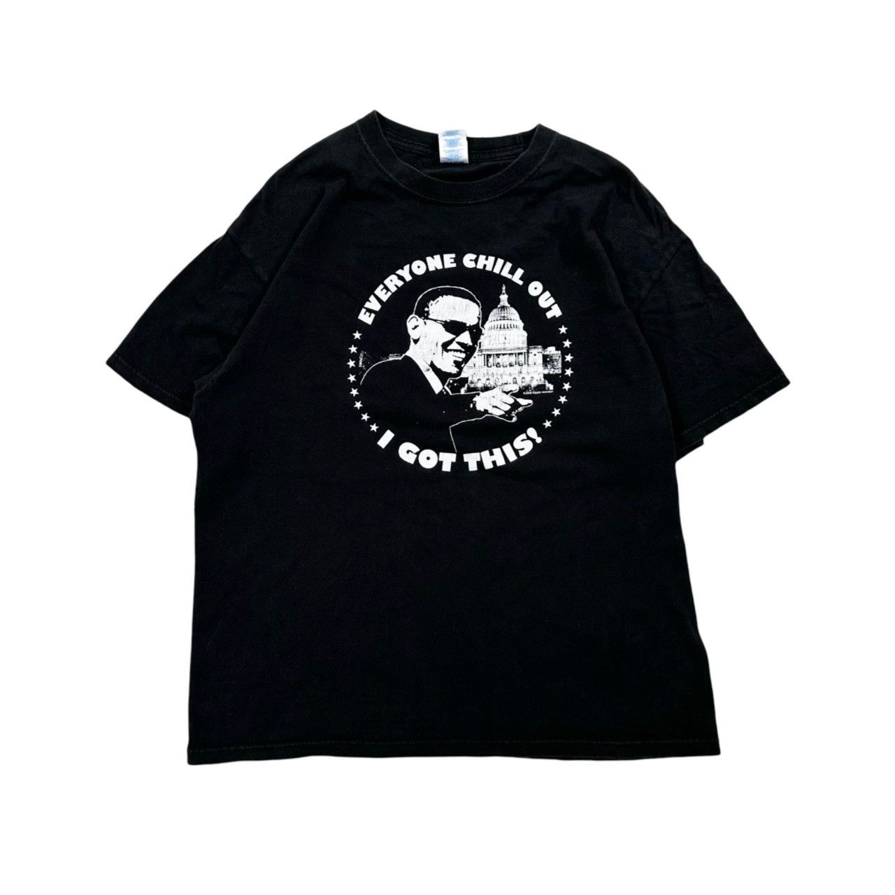 Vintage Vintage 00s Barack Obama Everyone Chill Out I Got This Size US L / EU 52-54 / 3 - 1 Thumbnail