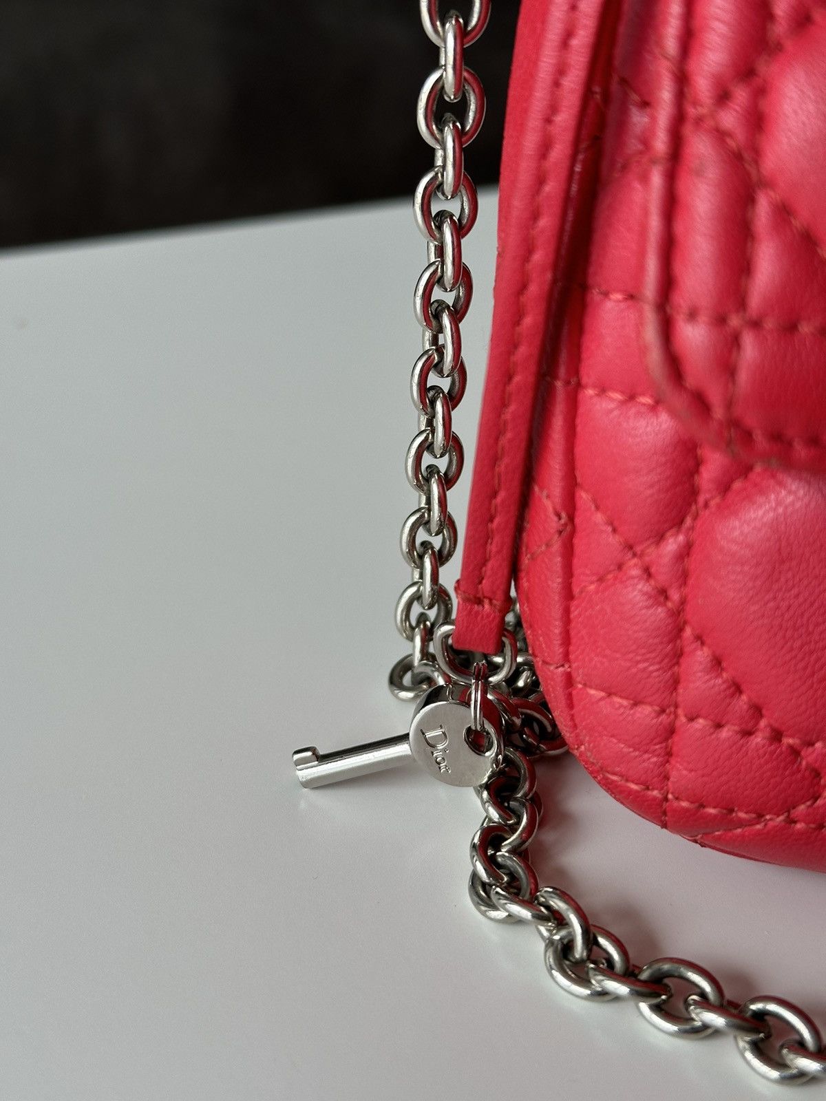 Christian Dior Monsieur DIOR Cannage Miss Dior Promenade Hot Pink Crossbody Bag Size ONE SIZE - 20 Thumbnail