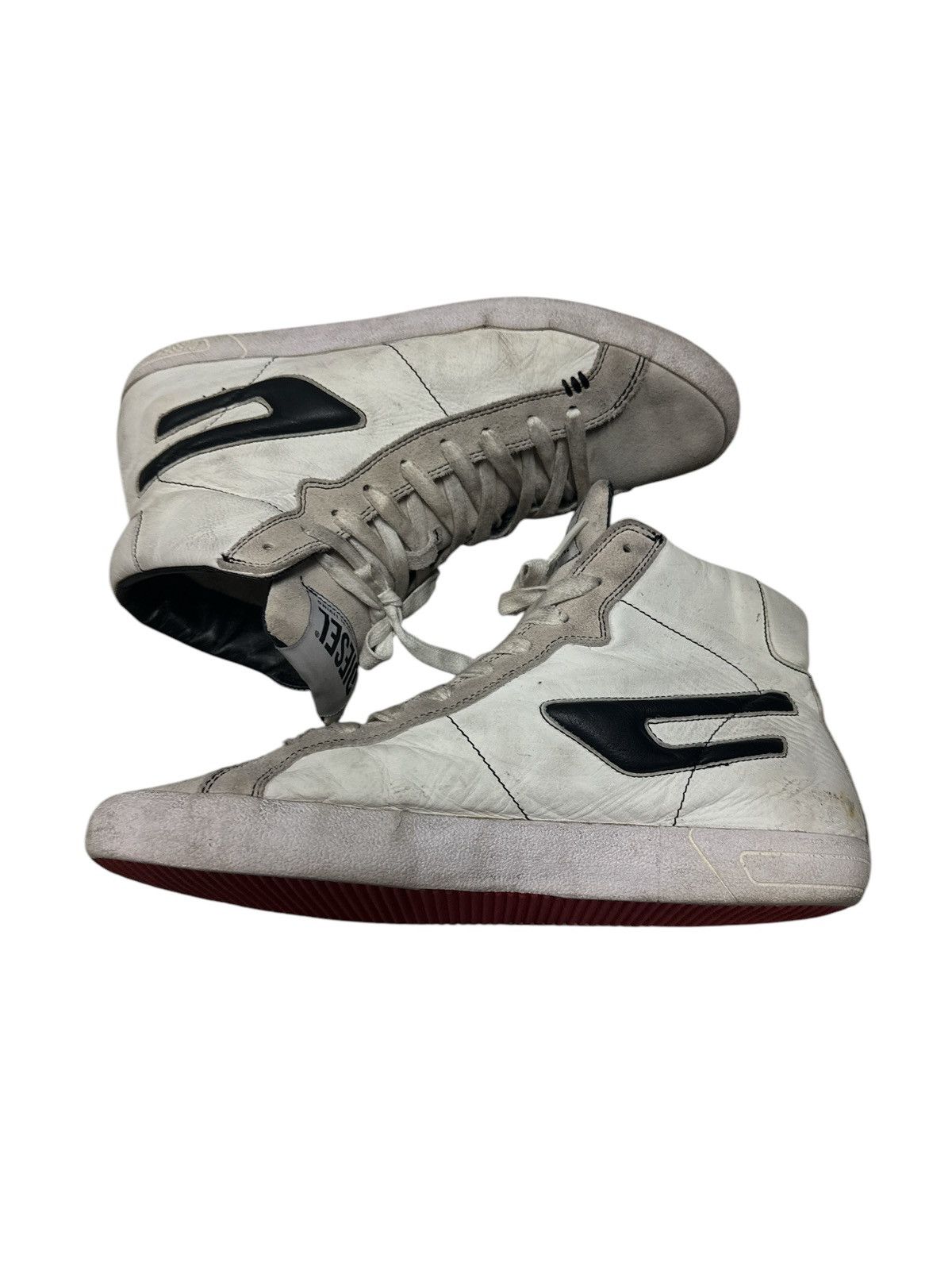 Diesel DIESEL LEATHER HI-TOP SHOES SKATEBOARDING Size US 10 / EU 43 - 6 Thumbnail
