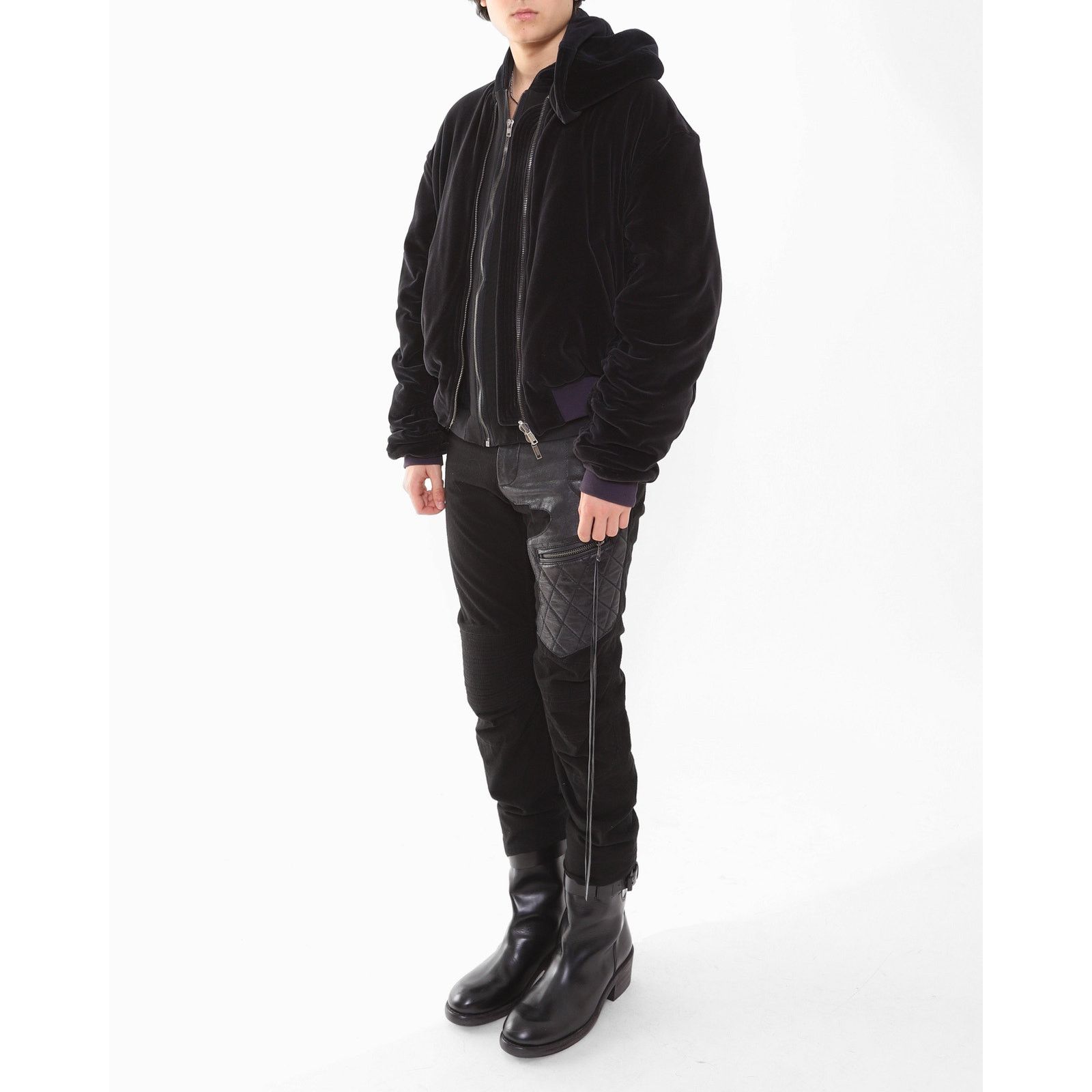 Haider Ackermann FW15 Oversized Perth Bomber in Black Velvet Size US S / EU 44-46 / 1 - 8 Thumbnail