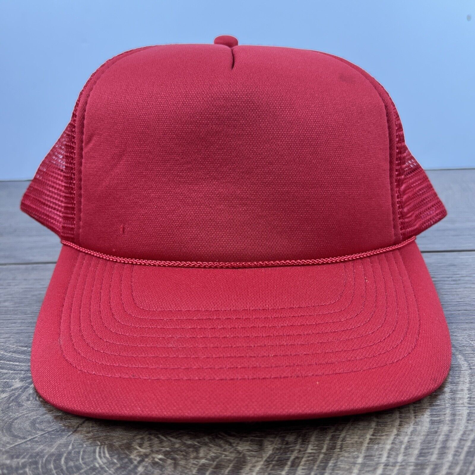 Other Plain Red Trucker Hat Red Hat Adjustable Adult Size Hat Red Size ONE SIZE - 1 Thumbnail