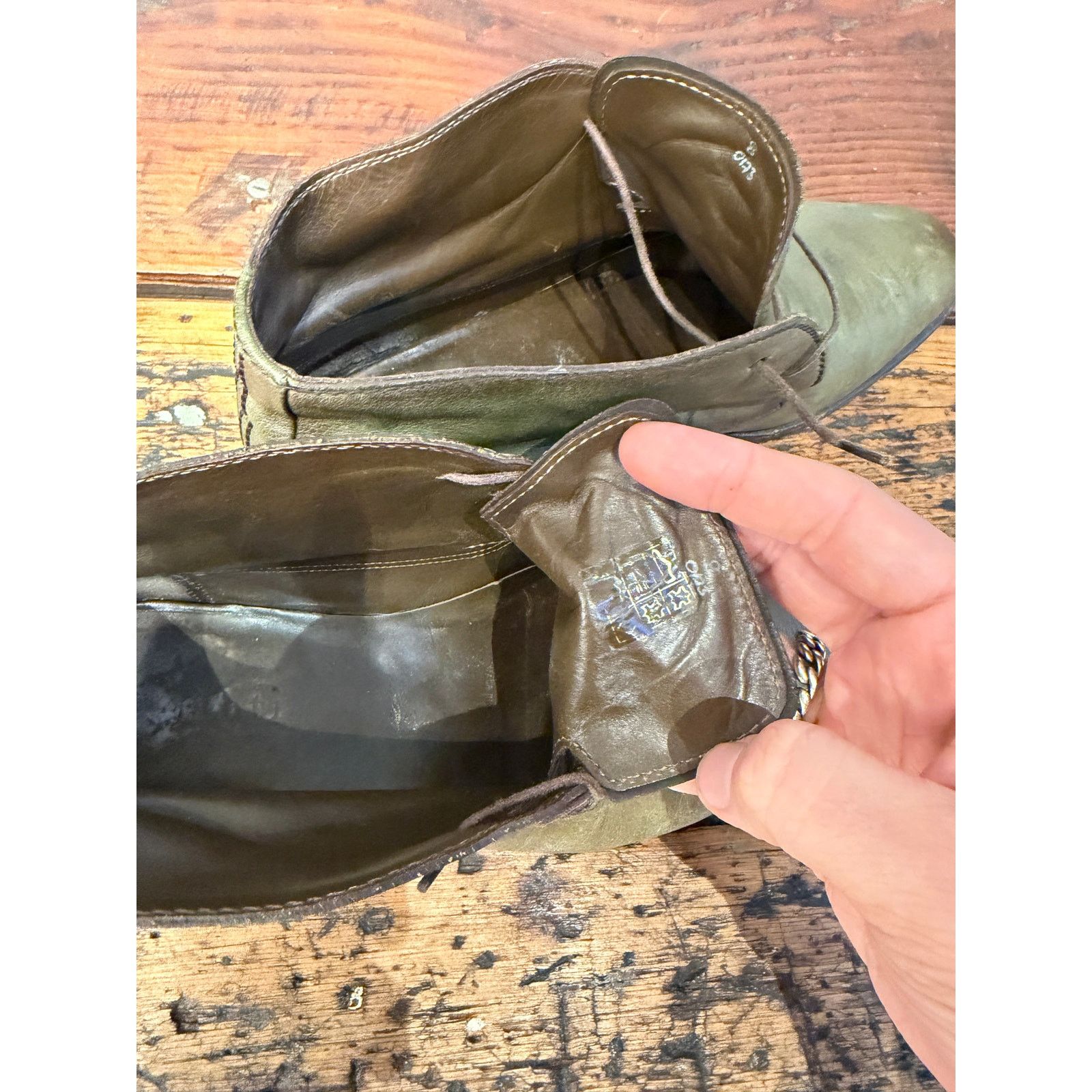 Berluti Berluti Green Leather Chukka Boots Size US 8 / EU 41 - 11 Thumbnail