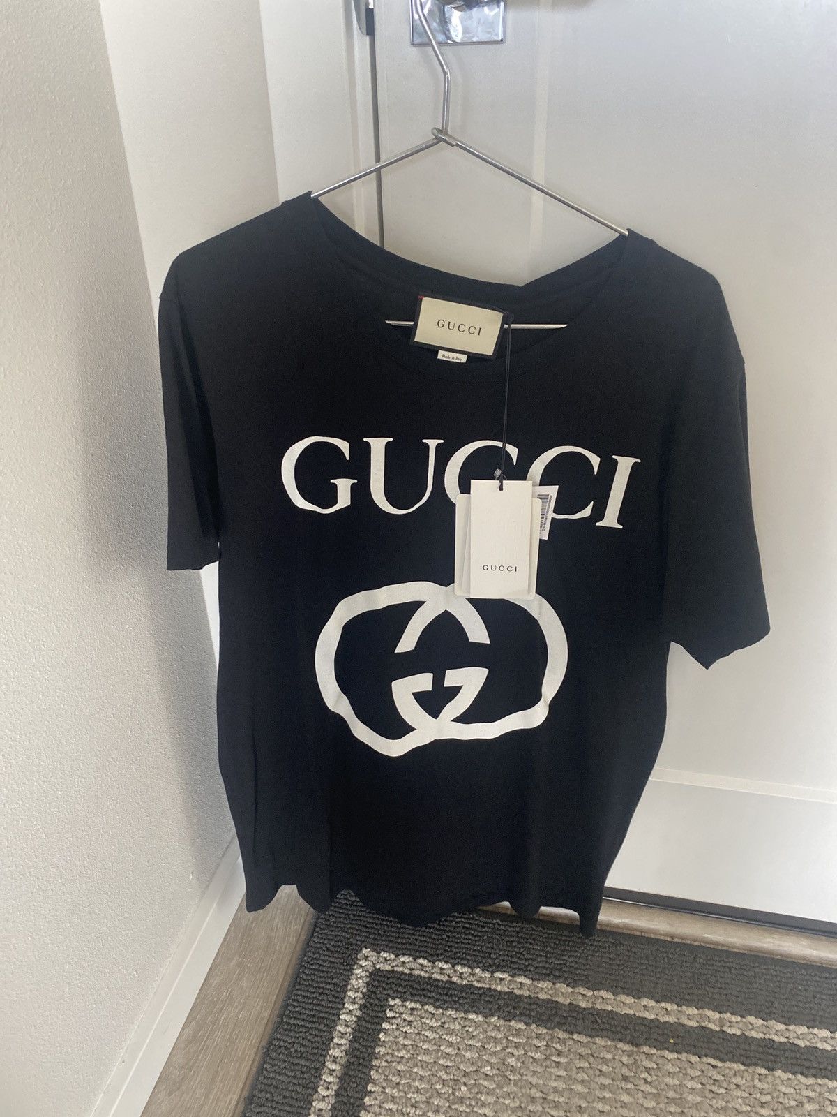 image of Mens Gucci T Shirt in Black (Size Small)