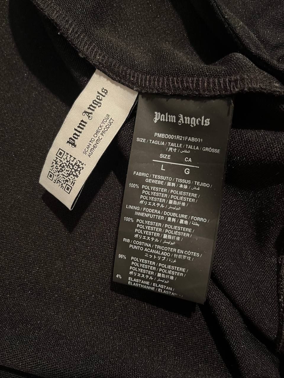 Palm Angels Palm Angels Classic Track Jacket 'Black/White' Size US L / EU 52-54 / 3 - 2 Thumbnail
