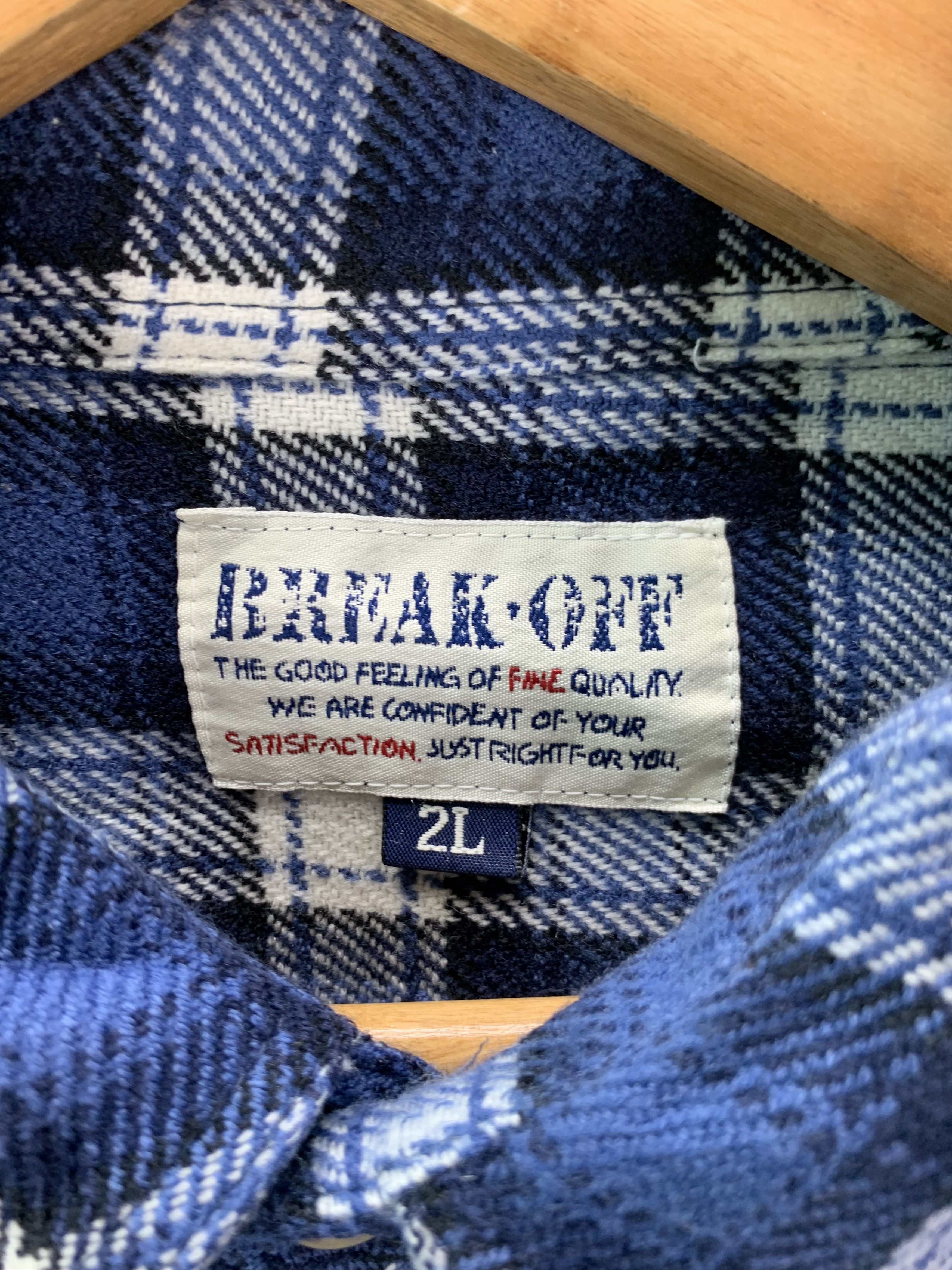 Vintage Vintage Break Off Shirt Flannel Size US XL / EU 56 / 4 - 7 Thumbnail