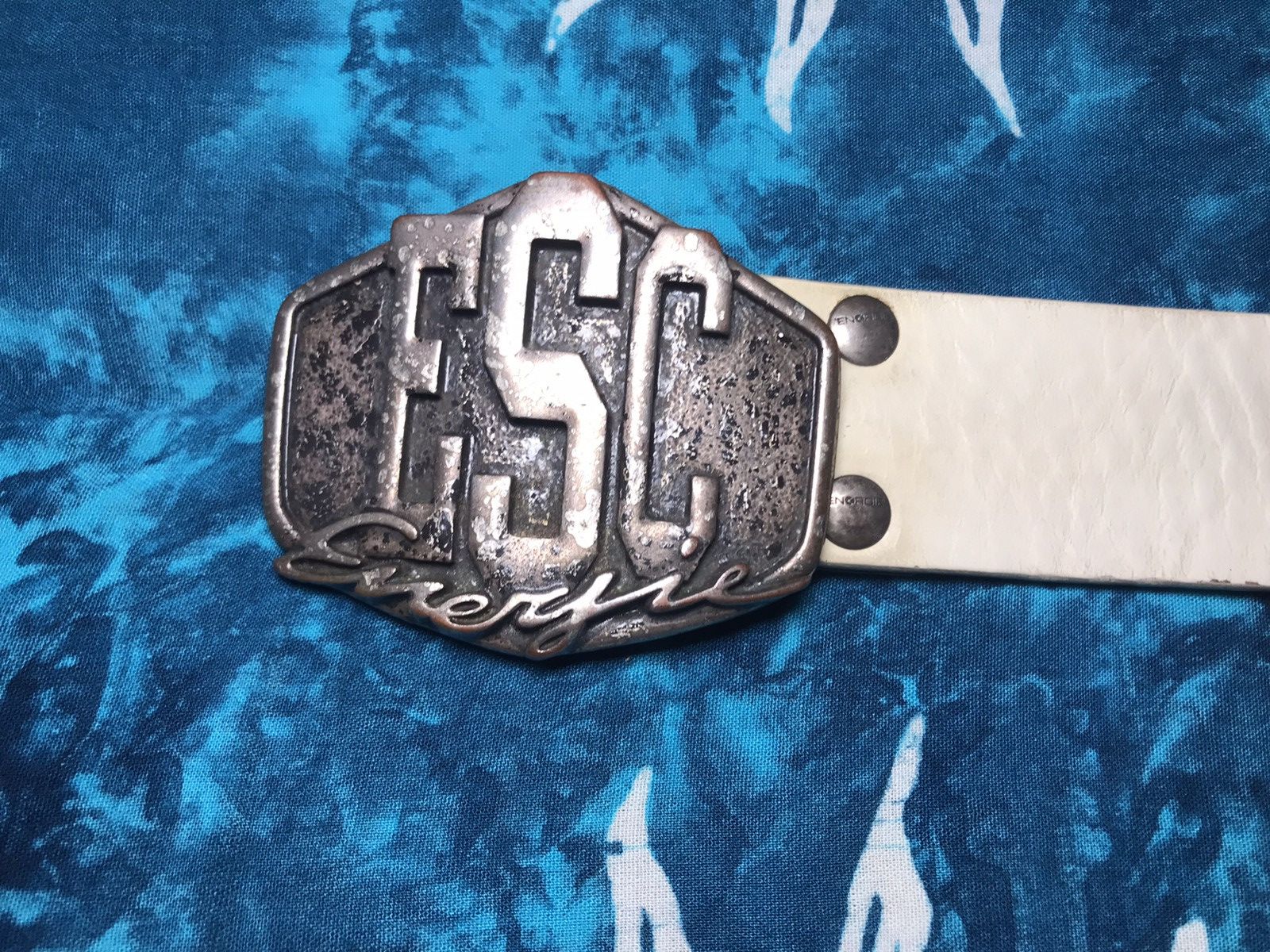 Energie Vintage Leather Belt Rodeo ENERGIE Y2K Size 34 - 12 Thumbnail