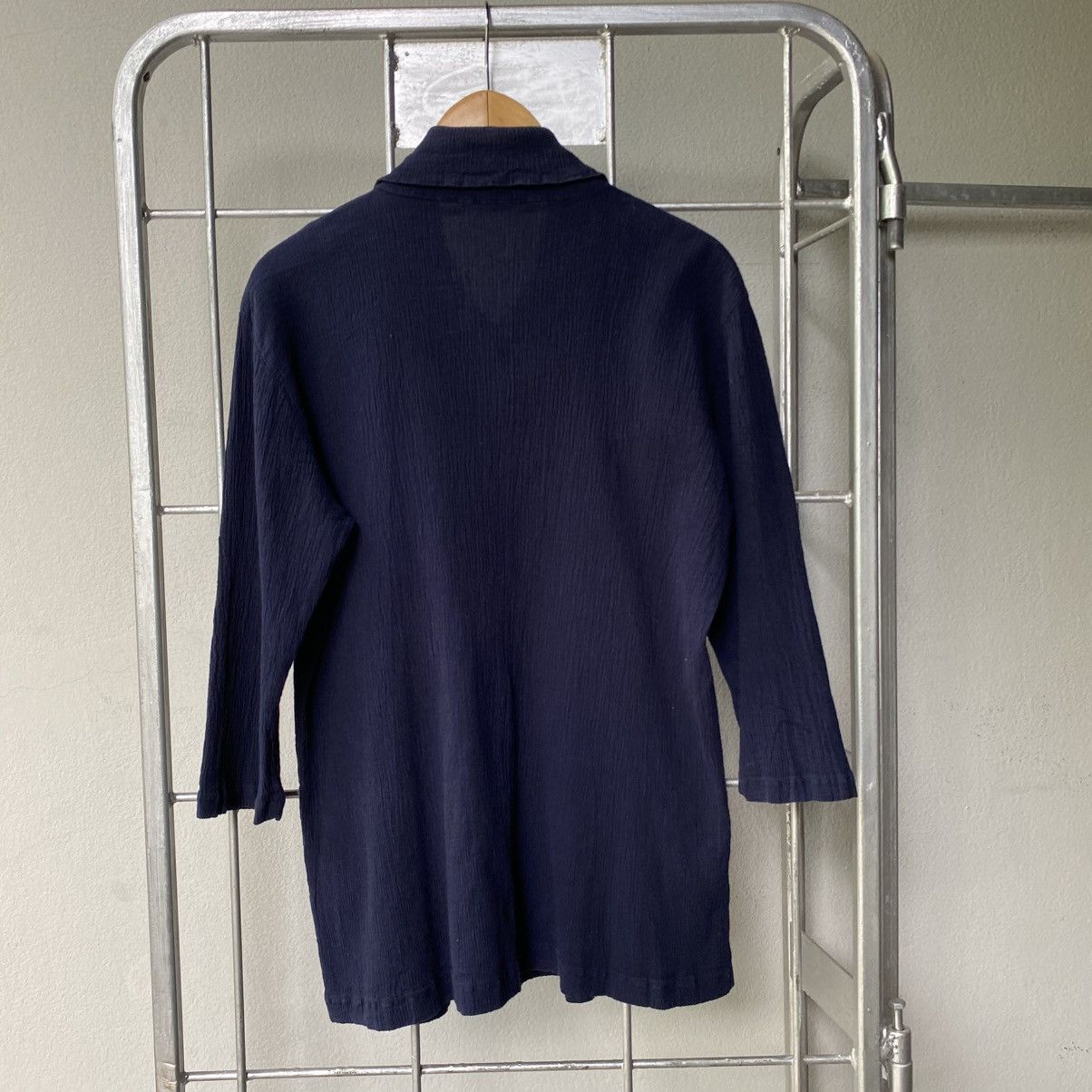 Tsumori Chisato Tsumori chisato Dark Blue Stretch Button-Up Shirt Size XS / US 0-2 / IT 36-38 - 2 Thumbnail