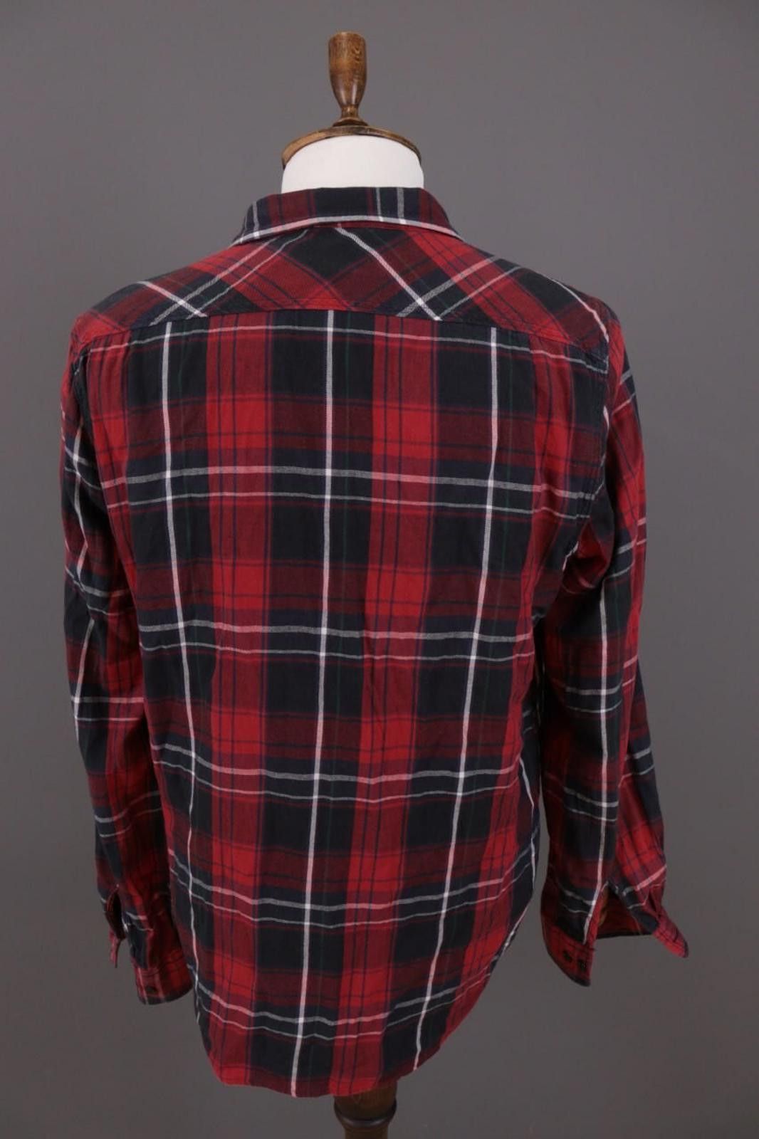 Denim & Supply Ralph Lauren Denim & Supply Ralph Lauren Red Flannel Overshirt Shirt Sz L Size US L / EU 52-54 / 3 - 11 Thumbnail