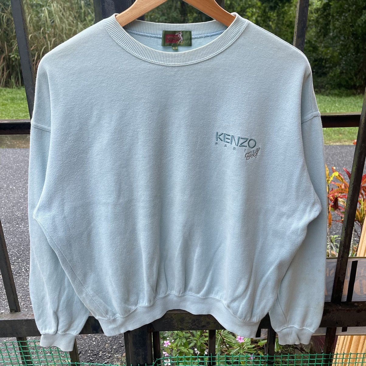 Designer × Japanese Brand × Kenzo 🔥🇯🇵Vintage Kenzo Golf Paris Embroidered Big Logo Sweatshirts Size US M / EU 48-50 / 2 - 4 Thumbnail