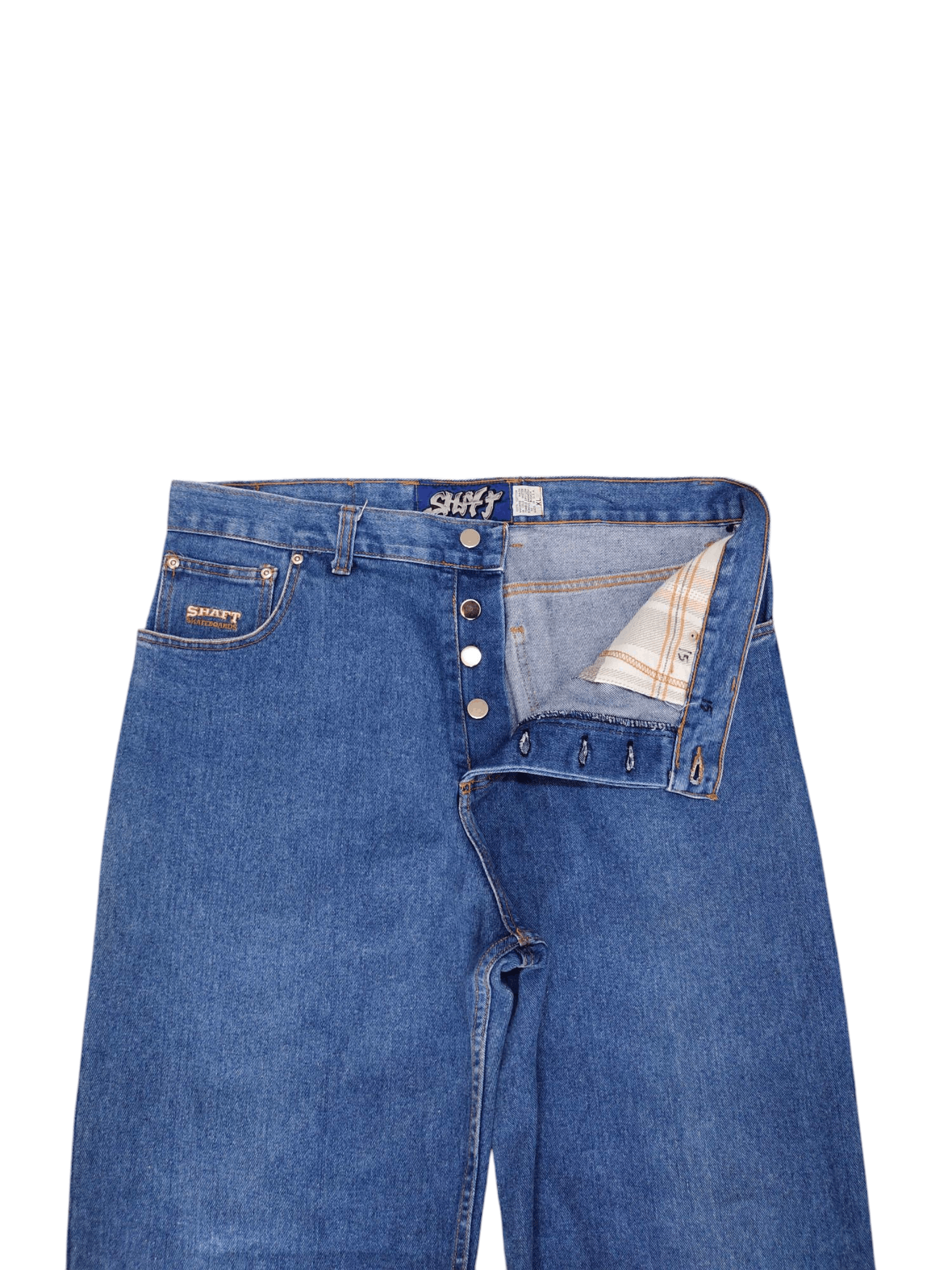 Pelle Pelle Vintage 90s Shaft Skateboards Distress Faded Baggy Jeans Size US 38 / EU 54 - 8 Thumbnail