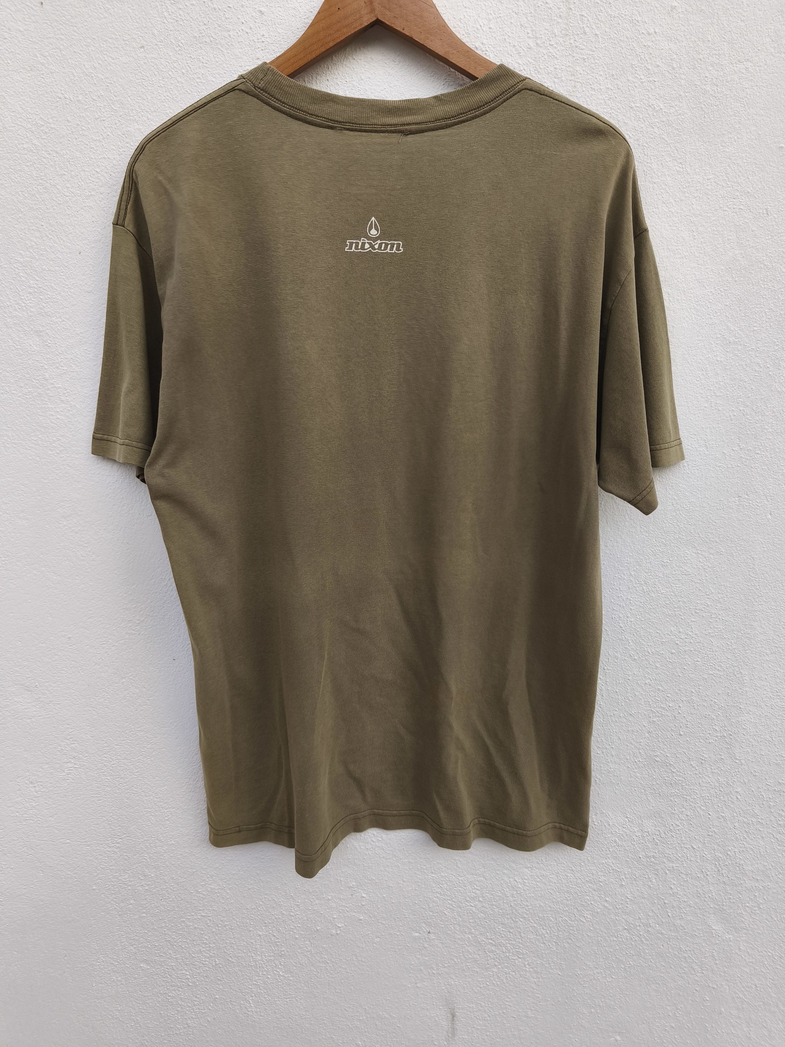 Nixon 🔥 Vintage NIXON t shirt sun faded green USA made Size US L / EU 52-54 / 3 - 4 Thumbnail