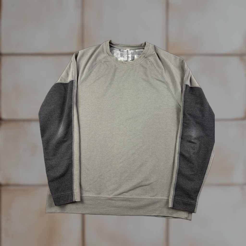 Lululemon Lululemon Sweatshirt Men XL Gray Crewneck Pullover Reversible Knit Logo Solid Time-LESS? Size US XL / EU 56 / 4 - 1 Thumbnail