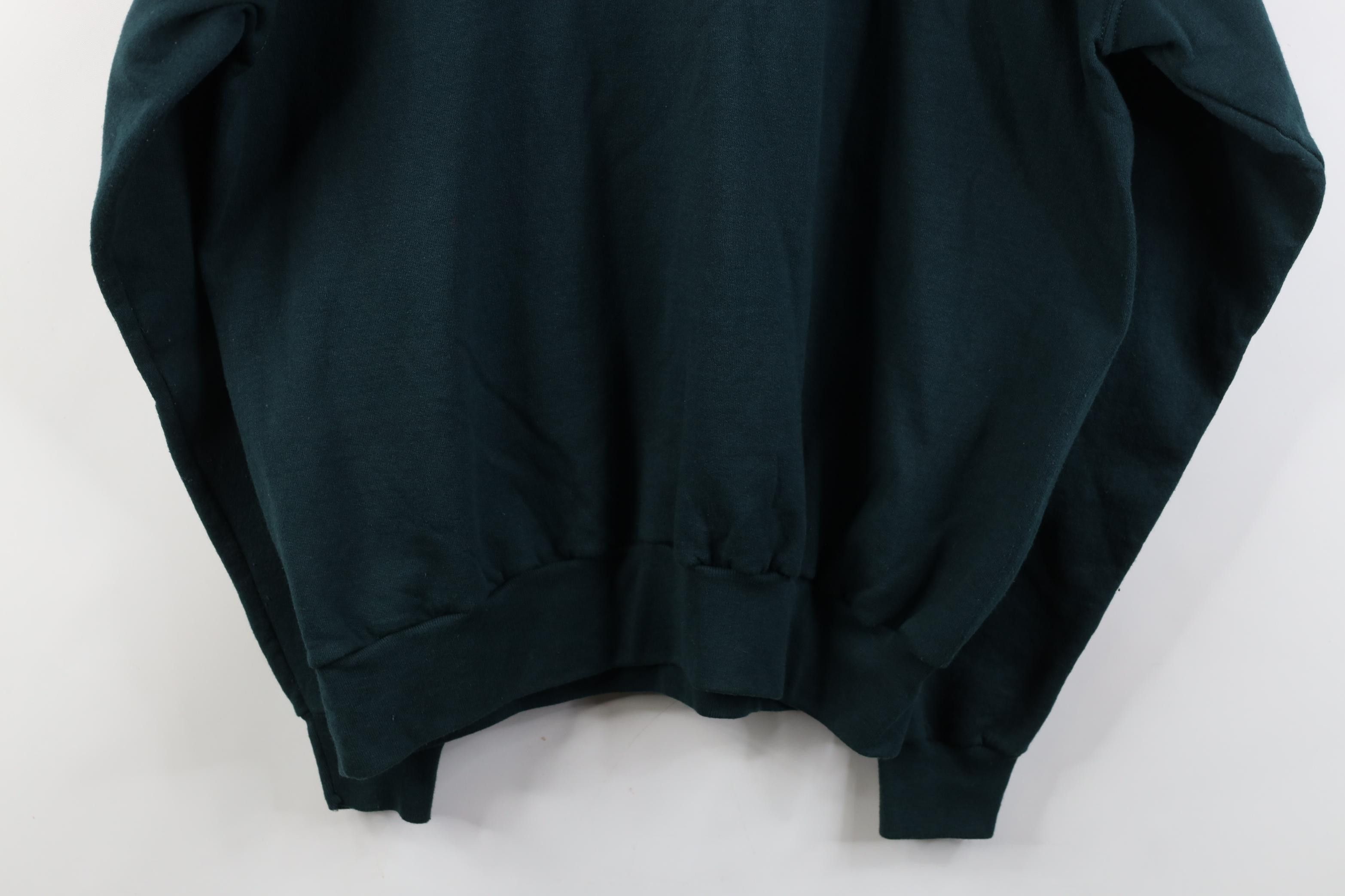 Vintage Vintage 90s Streetwear Nature Bird Layered Sweatshirt Green Size XL / US 12-14 / IT 48-50 - 13 Thumbnail