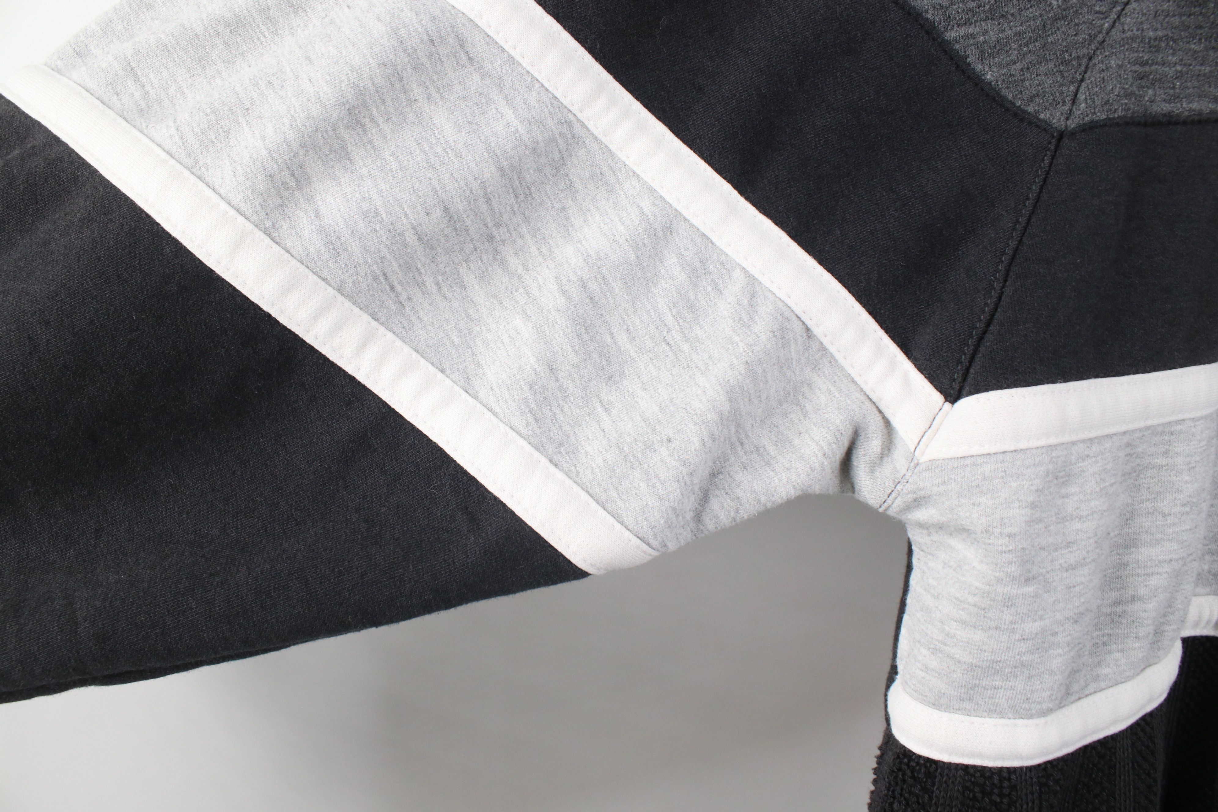 Vintage Vintage 90s Streetwear Ribbed Knit Long Sleeve Rugby Polo Size US M / EU 48-50 / 2 - 6 Thumbnail