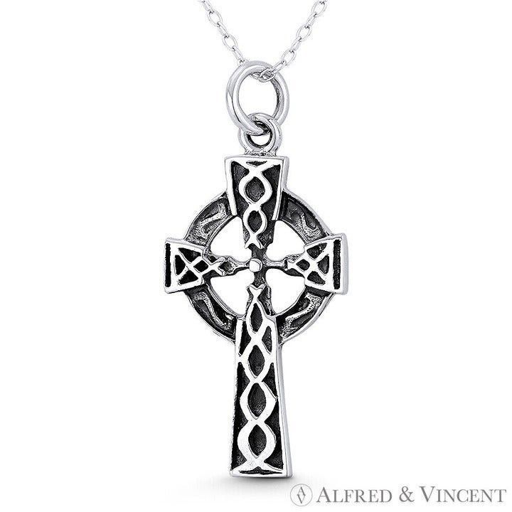 Other Celtic Knot Irish Cross Pendant in .925 Sterling Silver Size ONE SIZE - 1 Preview