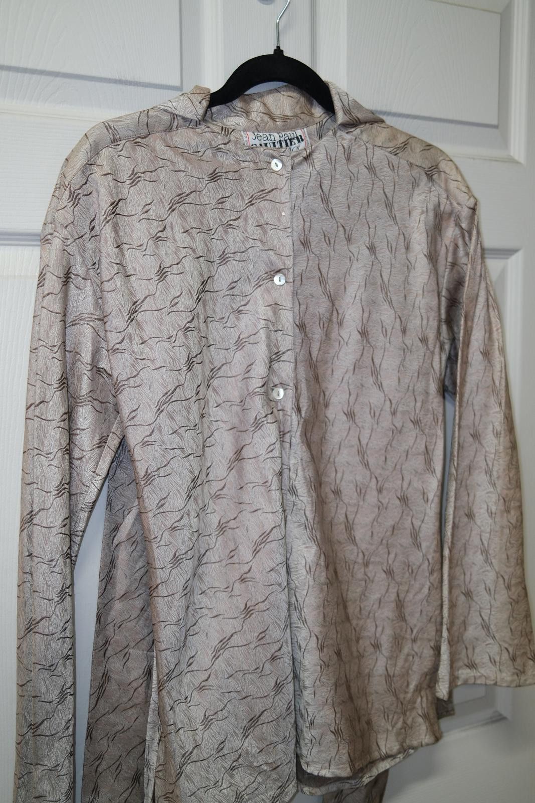 Jean Paul Gaultier 99' Jean Paul Gaultier pour GIBO Wave Long Sleeve Button-Up Size M / US 6-8 / IT 42-44 - 3 Thumbnail