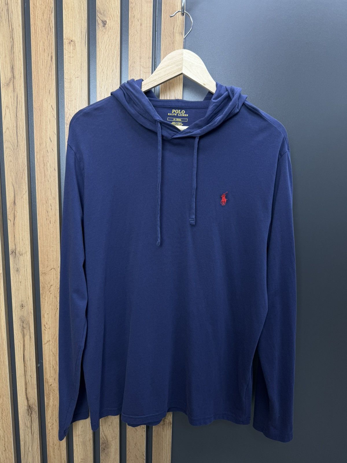 Polo Ralph Lauren Polo Ralph Lauren Navy Hoodie Long Sleeve Pony Logo Size M Size US M / EU 48-50 / 2 - 1 Thumbnail