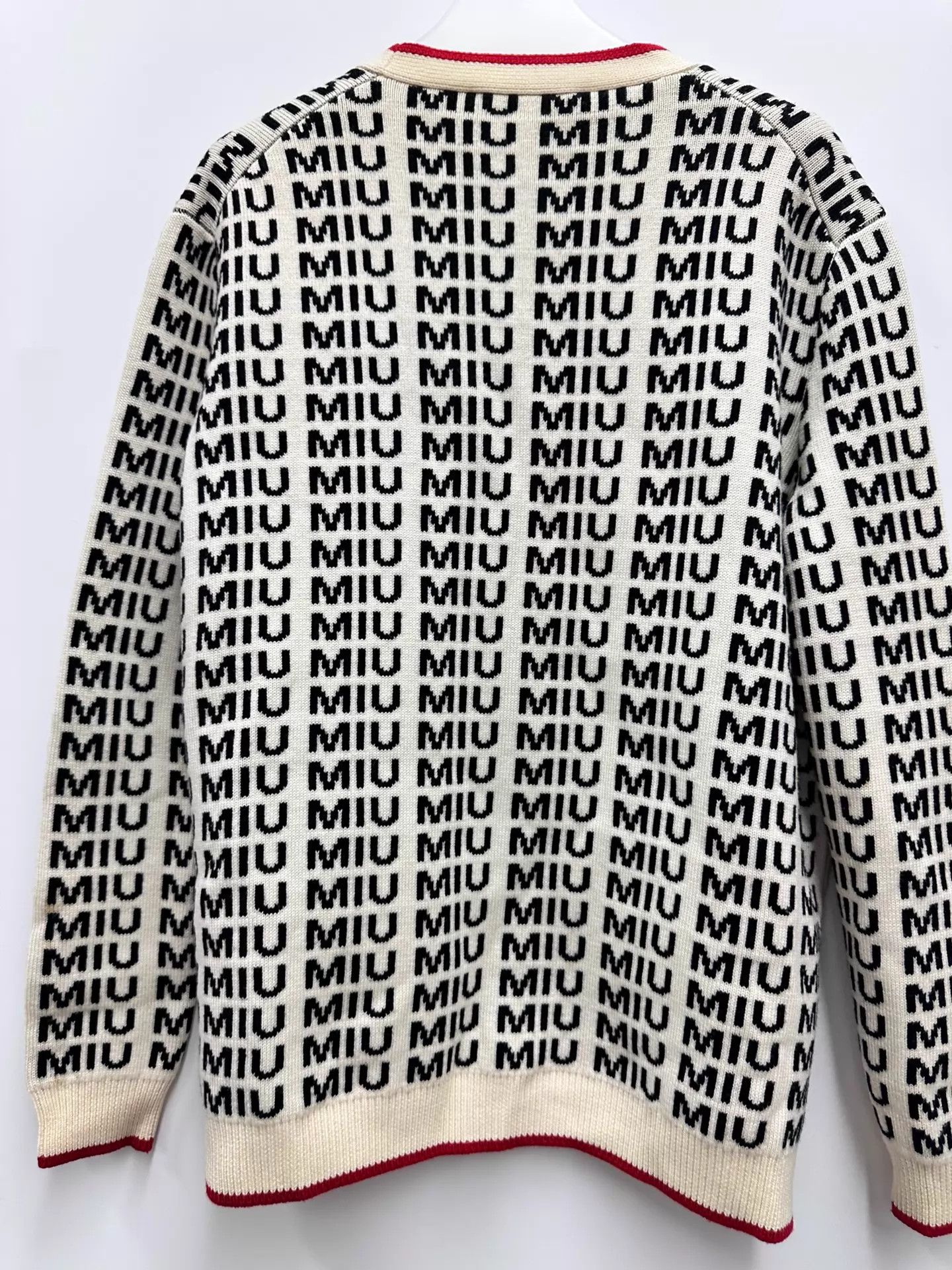 Miu Miu MIU MIU all-over print cardigan size 40 Size S / US 4 / IT 40 - 2 Thumbnail
