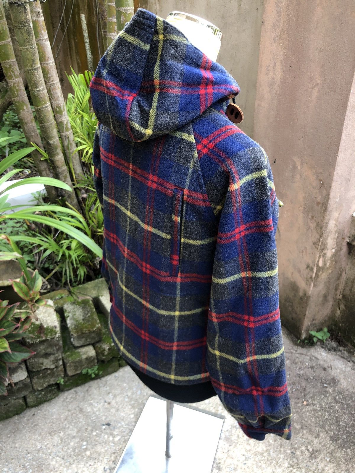 Beams Plus Vintage Beams Boy Multi Pocket Patchwork Wool Jacket Hoodie Size US S / EU 44-46 / 1 - 5 Thumbnail