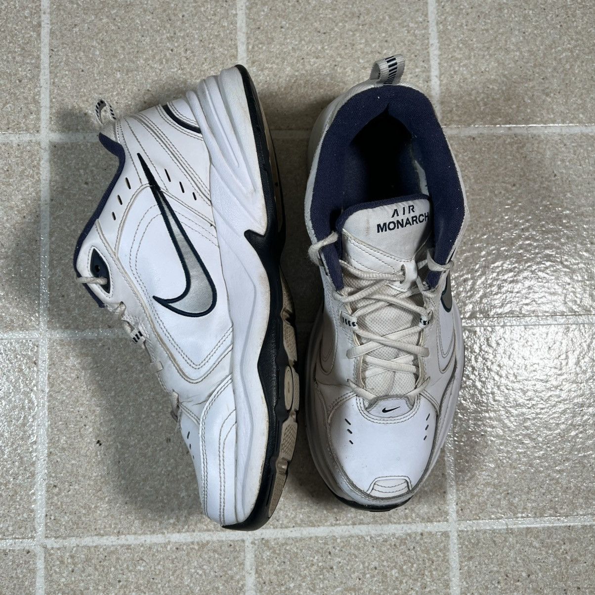 Nike Nike Air Monarch IV White Blue Athletic Shoes Men Size 10 Size US 10 / EU 43 - 4 Thumbnail