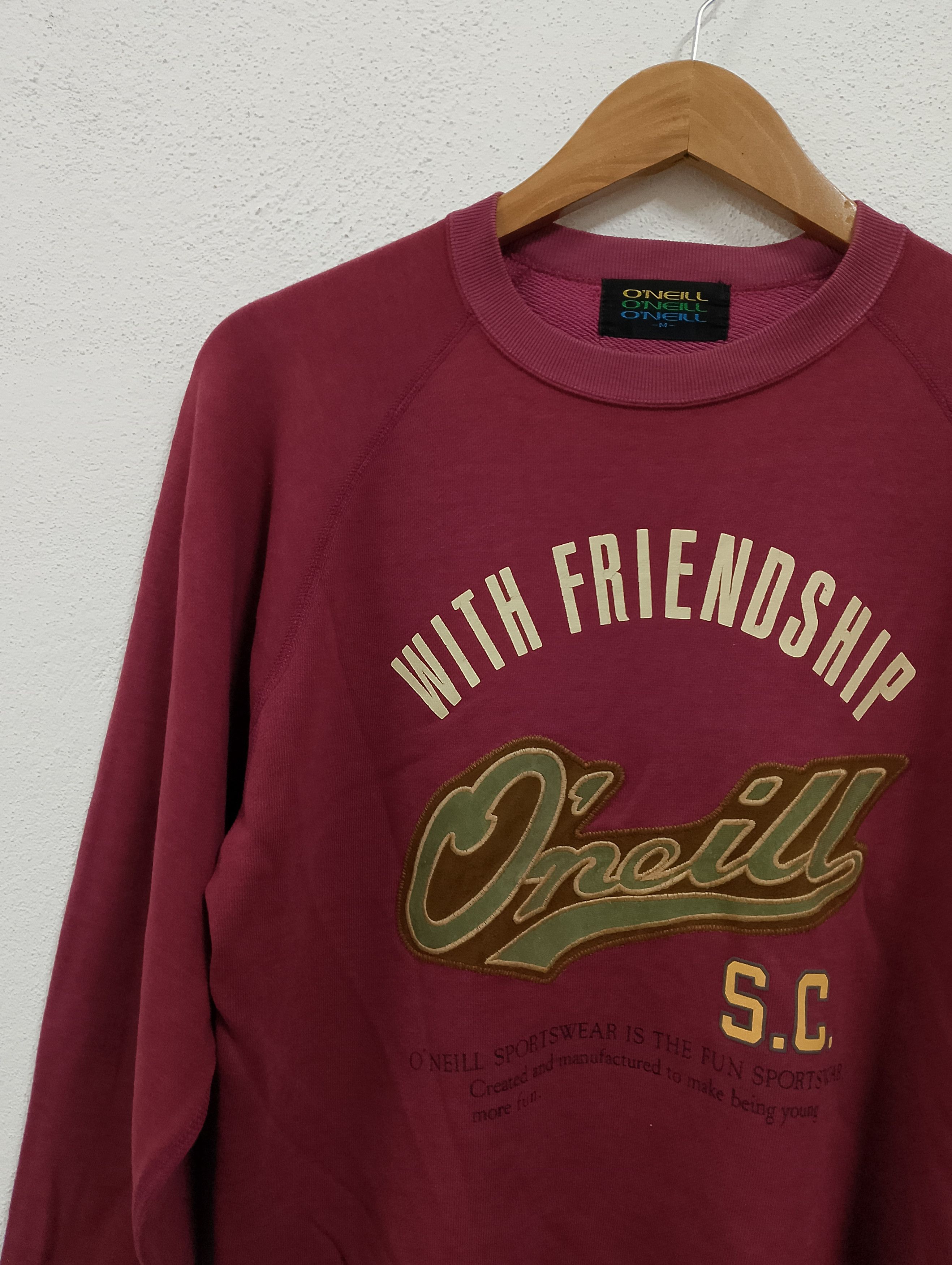 O'Neill Vintage 1990s O’Neill “With Friendship S.C.” Sweatshirt Size US M / EU 48-50 / 2 - 2 Thumbnail