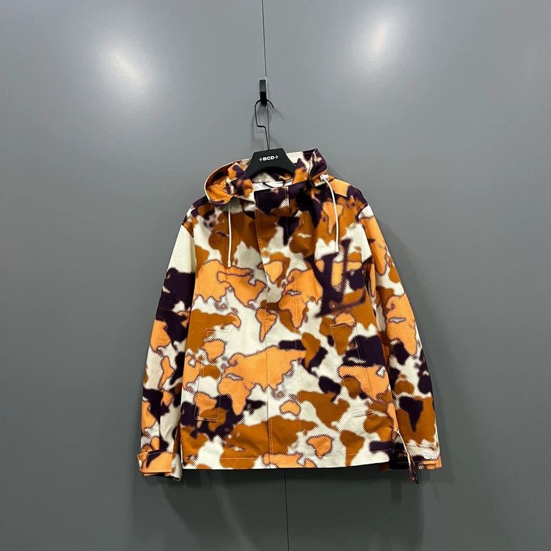 Louis Vuitton Louis Vuitton Map Print Hooded Jacket 2501-Nextarrow Size US M / EU 48-50 / 2 - 1 Thumbnail