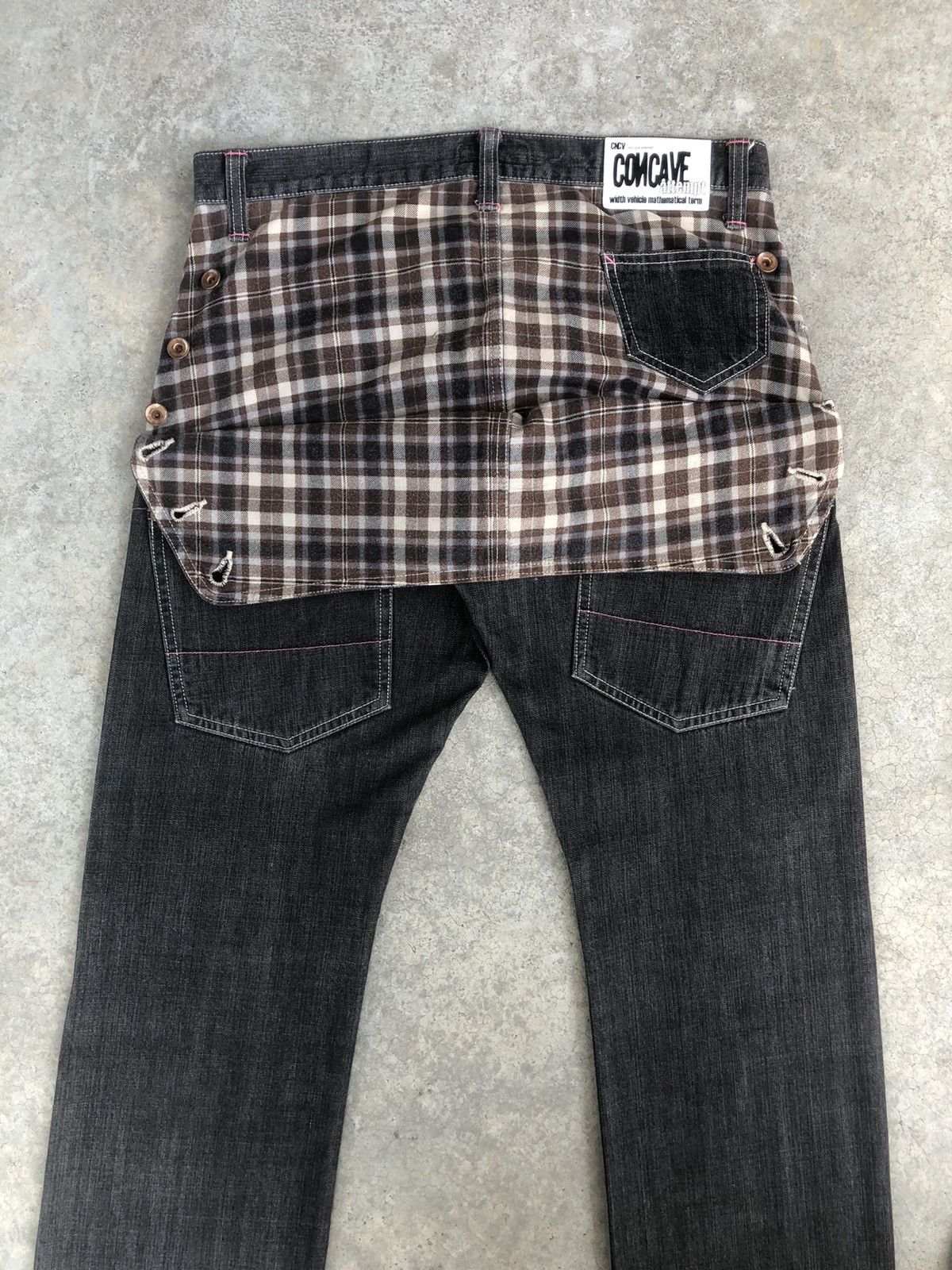 Japanese Brand Japanese Concave Attempt Distressed Jeans Size US 33 - 10 Thumbnail