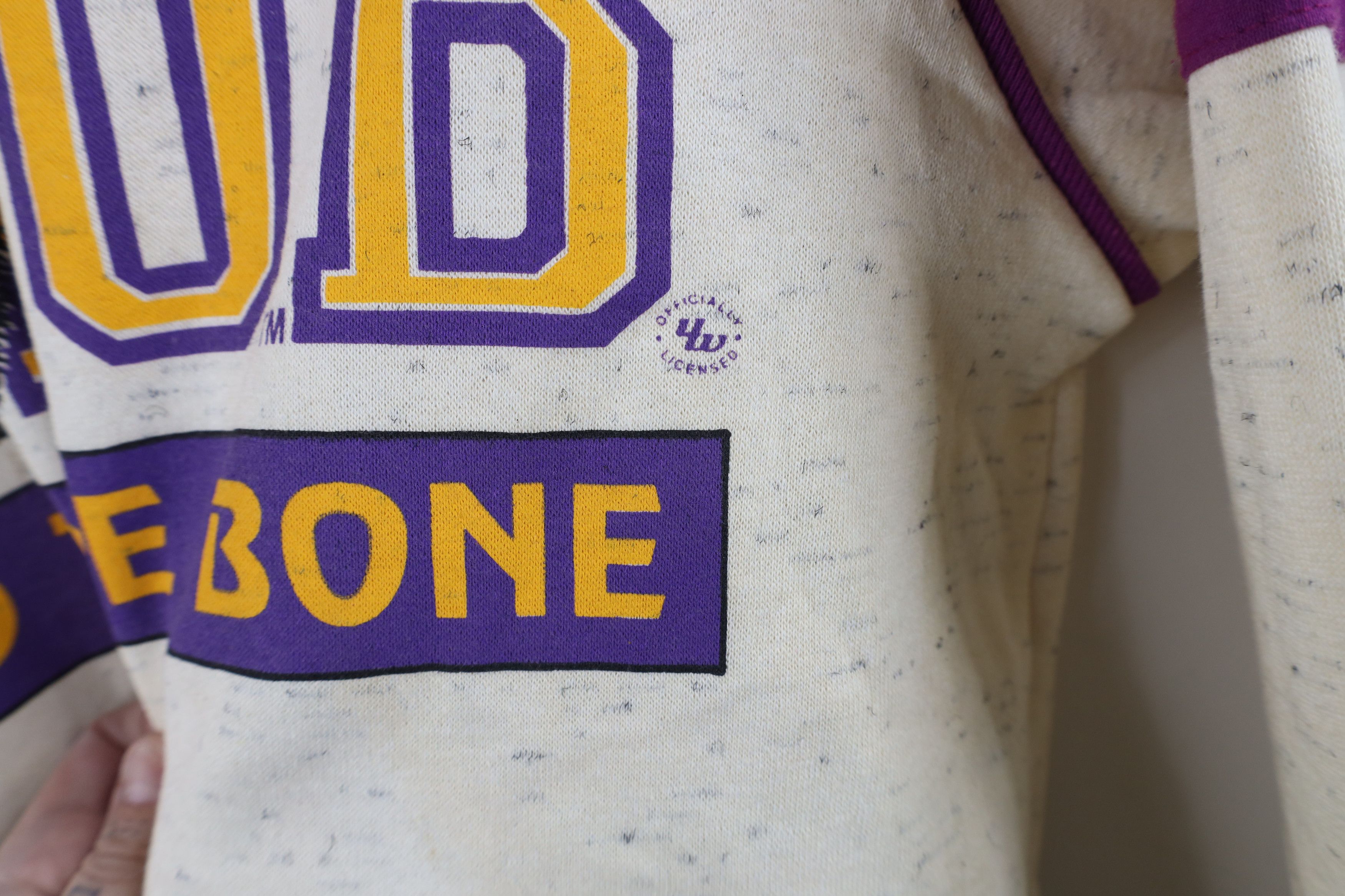 Vintage Vintage 90s Bone University of Washington Hoodie U Dub USA Size US L / EU 52-54 / 3 - 4 Thumbnail