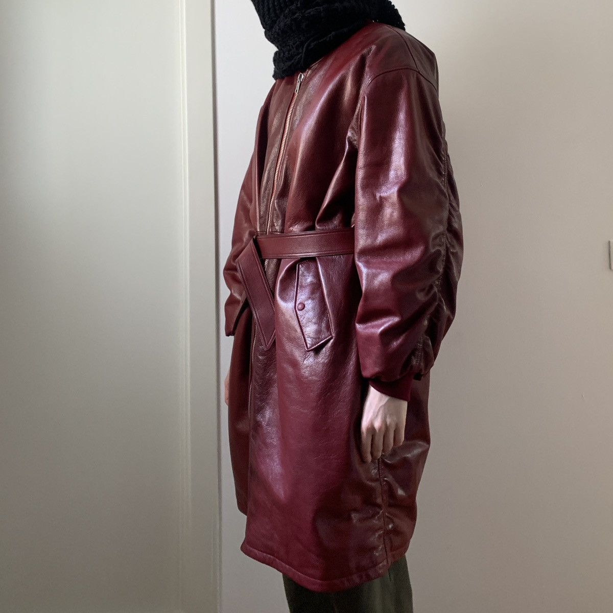 Prada × Raf Simons Prada by raf Simons runway fw22 red goat leather bomber Size US L / EU 52-54 / 3 - 10 Thumbnail