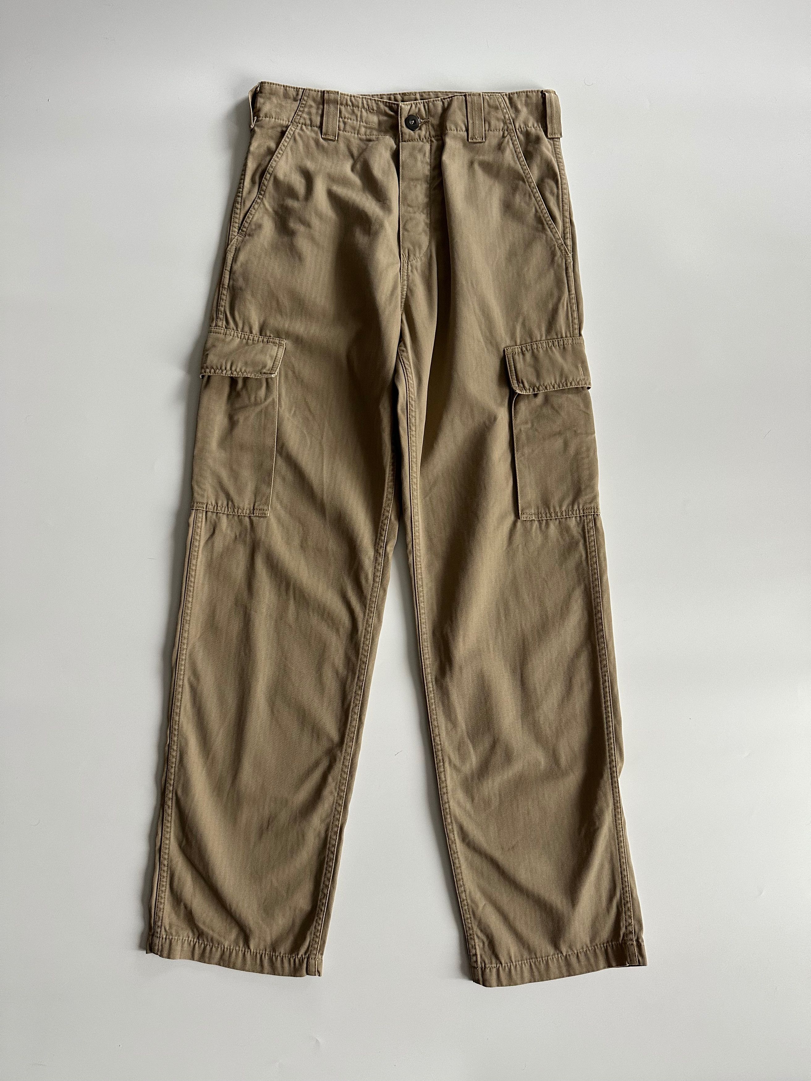 Levi's Vintage Clothing 1999 Levi's All-Duty Garments Cargo Trousers Beige Pants Size US 32 / EU 48 - 2 Thumbnail