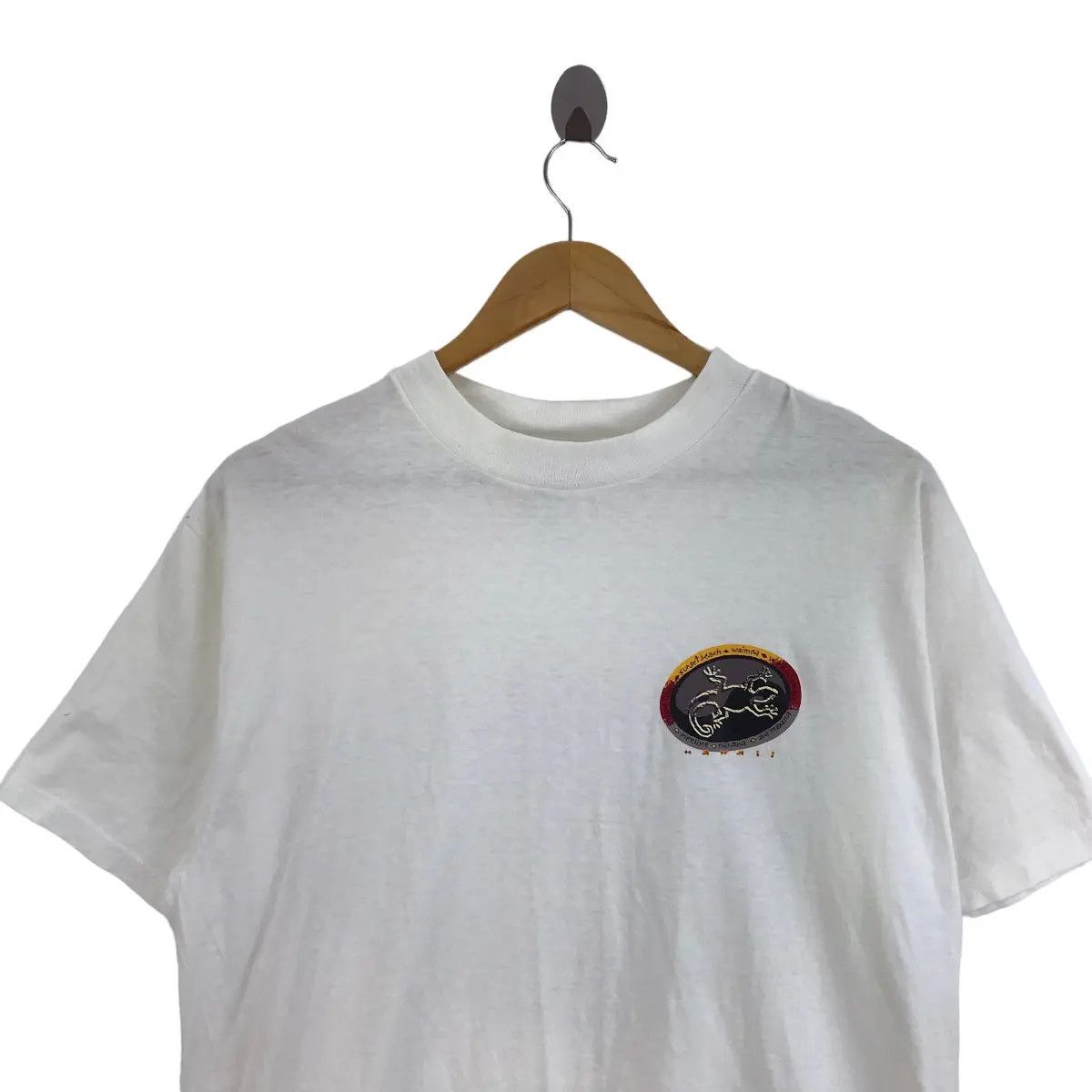 Vintage Vtg 90’ WAIMEA HAWAII GECKO Waikiki Beach Makana Tee Shirt Size US L / EU 52-54 / 3 - 2 Thumbnail