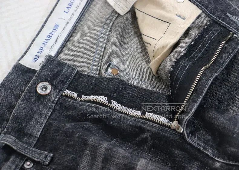 Neighborhood Neighborhood size L 20aw Washed Denim Jeans Distressed Dp- Size US 27 - 7 Thumbnail