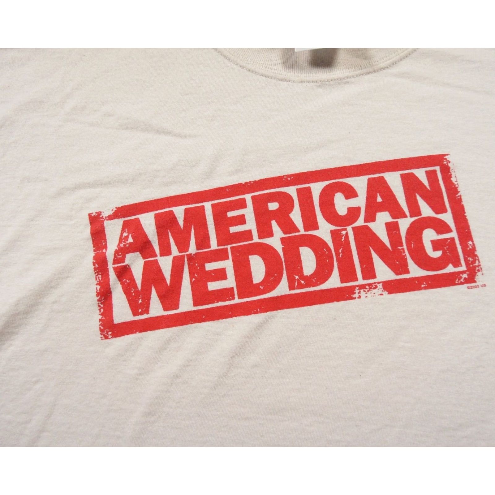 Vintage VINTAGE American Wedding Movie Shirt Mens XL Beige Film Promo Tee Y2K 2003 Size US XL / EU 56 / 4 - 2 Thumbnail