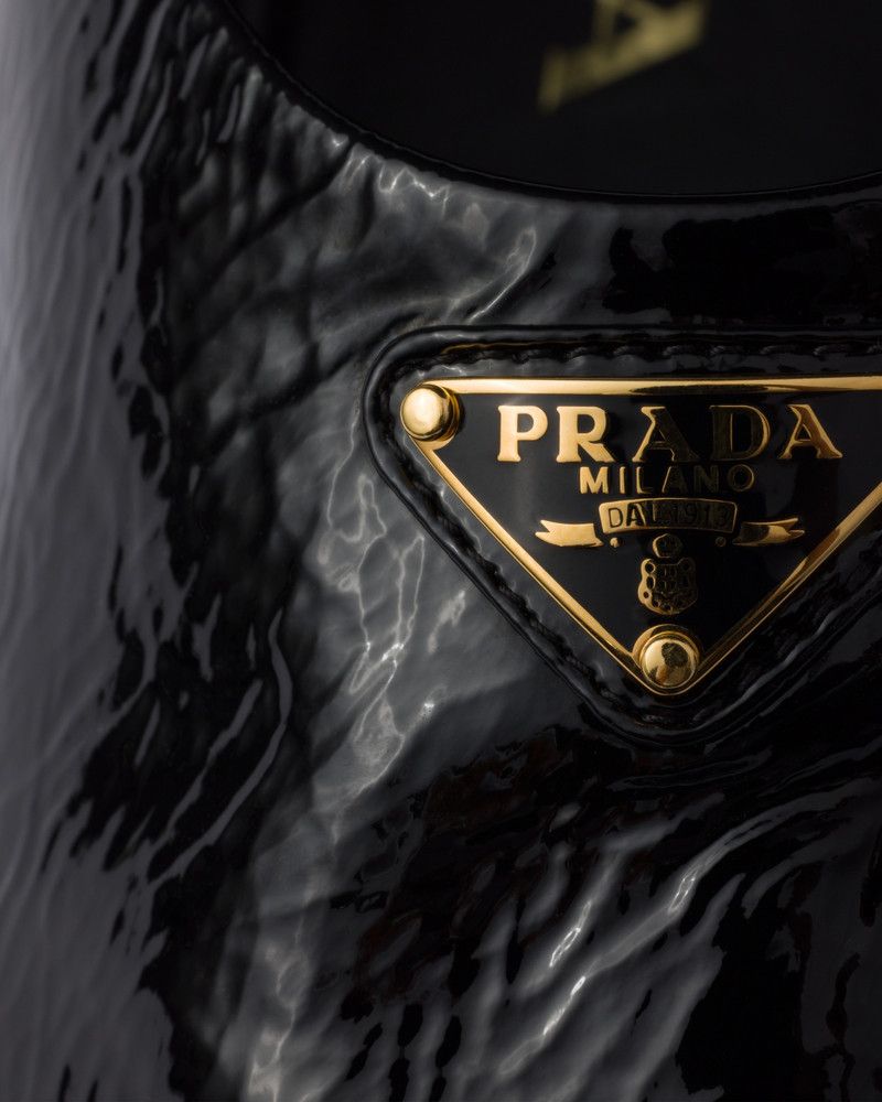 Prada o1B3y1r0526 Patent Leather Ballerinas in Black Size US 6.5 / IT 36.5 - 6 Thumbnail