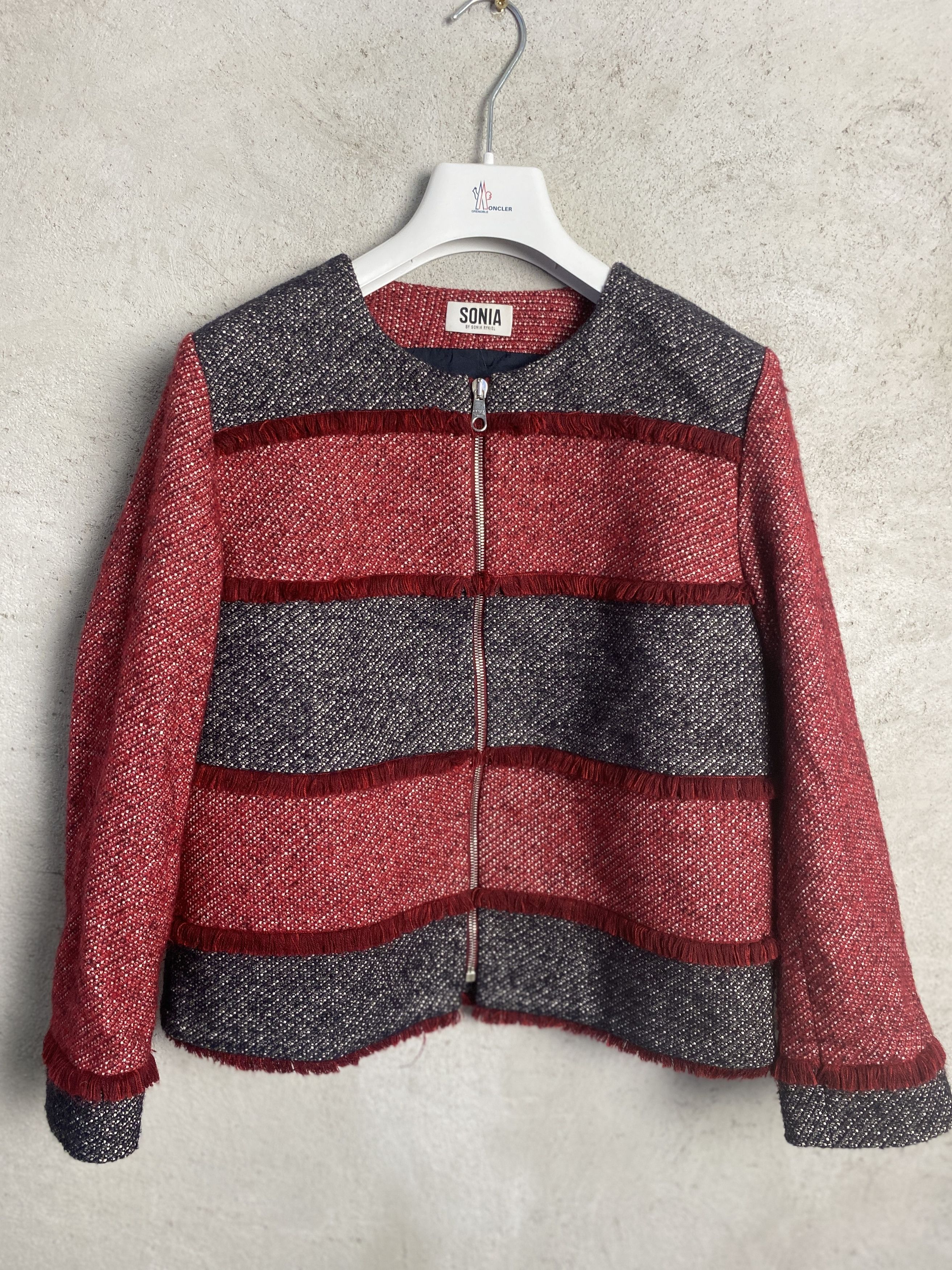 Sonia Rykiel Sonia by Sonia Rykiel tweed blazer jacket Size S / US 4 / IT 40 - 1 Thumbnail