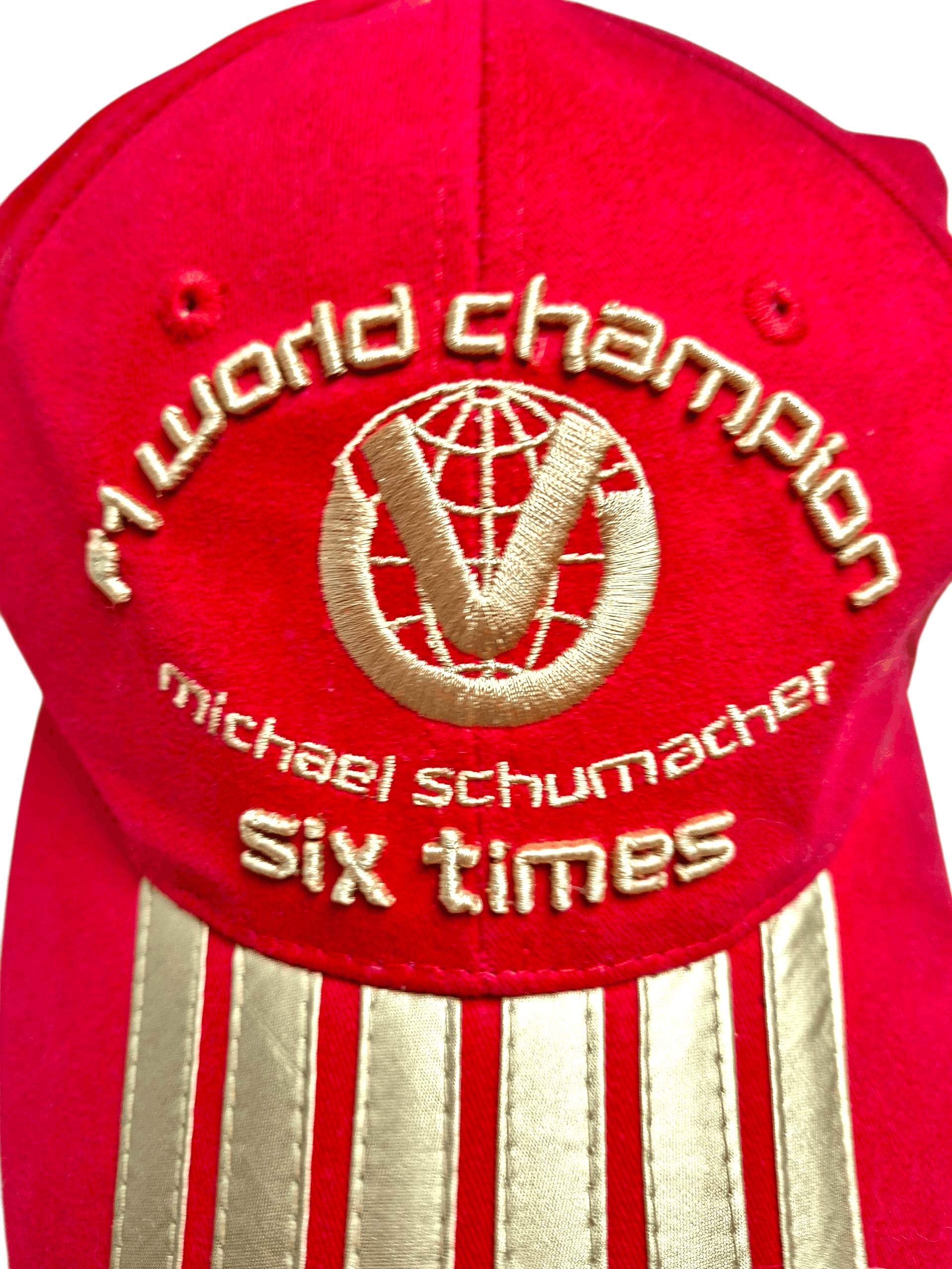 Ferrari Vtg Michael Schumacher Ferrari F1 Hat 6 Time World Champion Size ONE SIZE - 2 Thumbnail