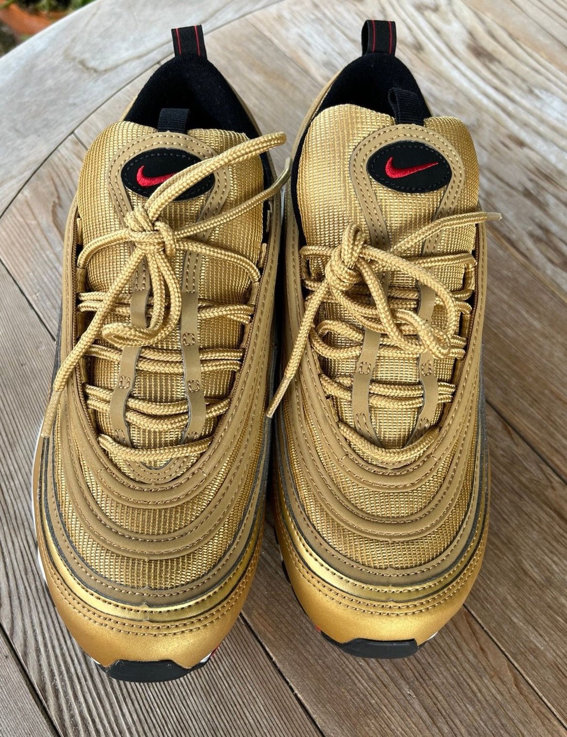 Nike Nike Air Max 97 OG Size 8 Men Deadstock Gold Original Box Size US 8 / EU 41 - 7 Thumbnail