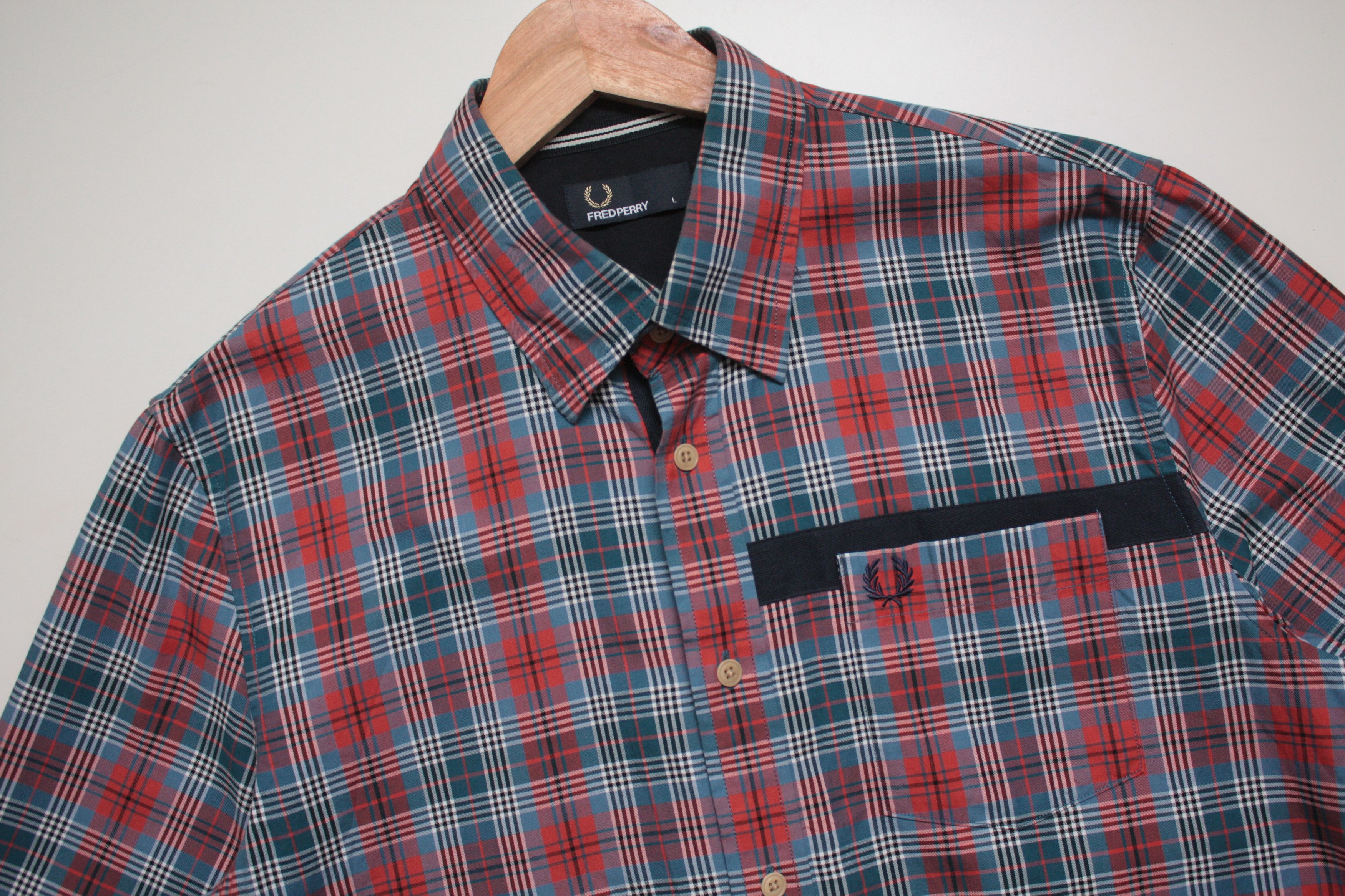 Fred Perry Fred Perry Checkered Long Sleeve Shirt Men's Large Size US L / EU 52-54 / 3 - 1 Thumbnail