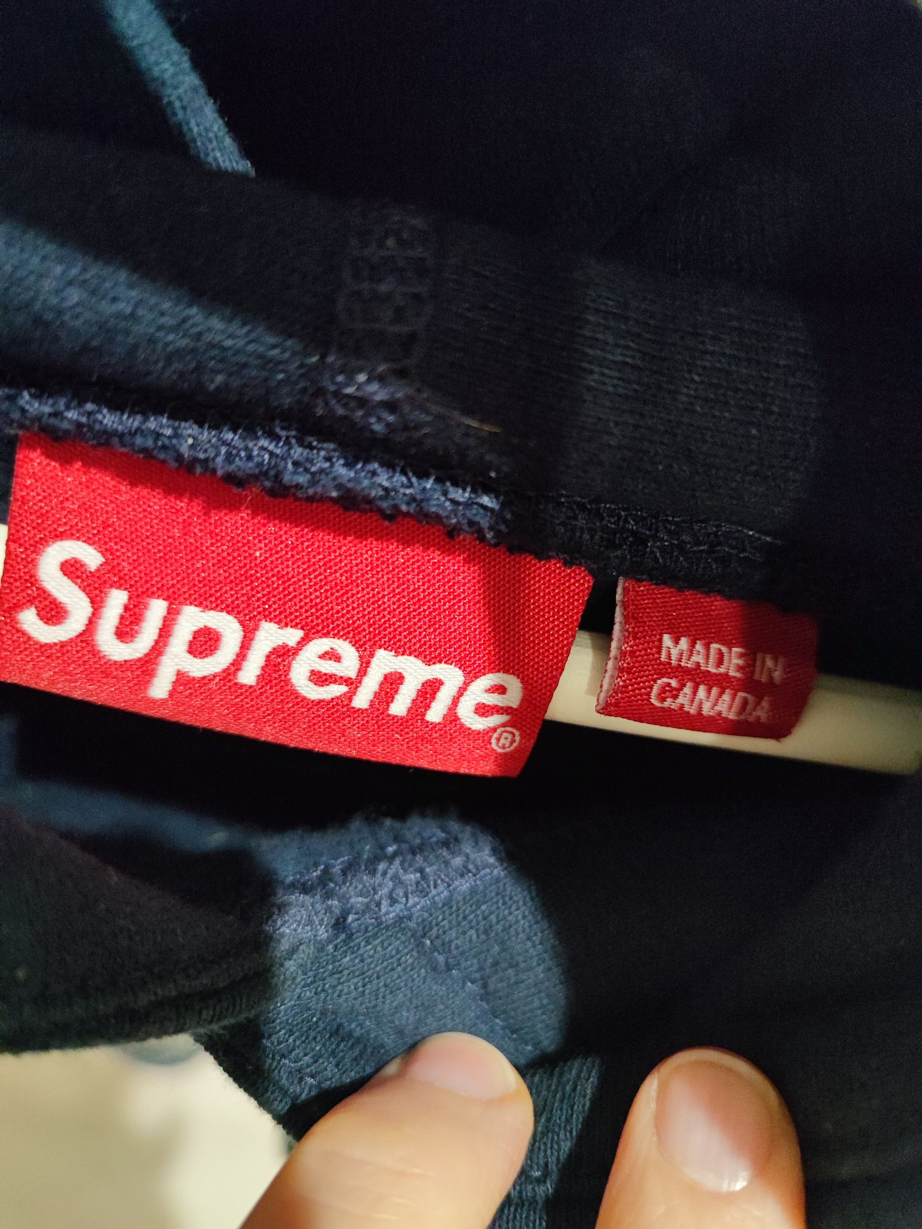 Supreme supreme Navy hangout Hoodie - size M Size US M / EU 48-50 / 2 - 9 Thumbnail