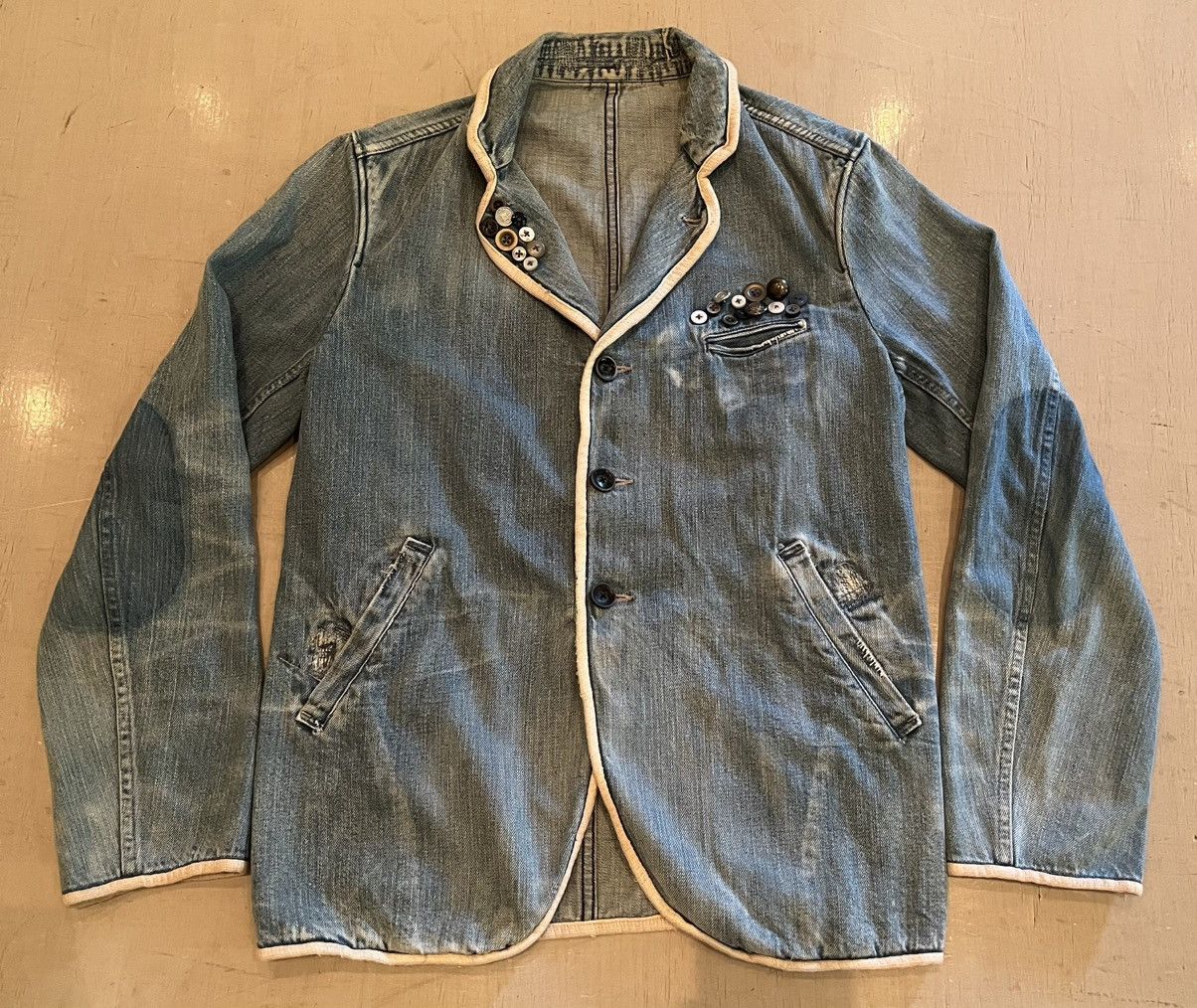 Kapital Vintage Kapital Denim Jacket Size US S / EU 44-46 / 1 - 1 Thumbnail