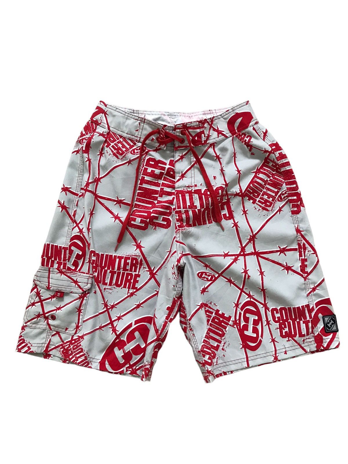 Vintage Vintage Counter Culture Surfboard Shorts Size US 28 / EU 44 - 1 Thumbnail