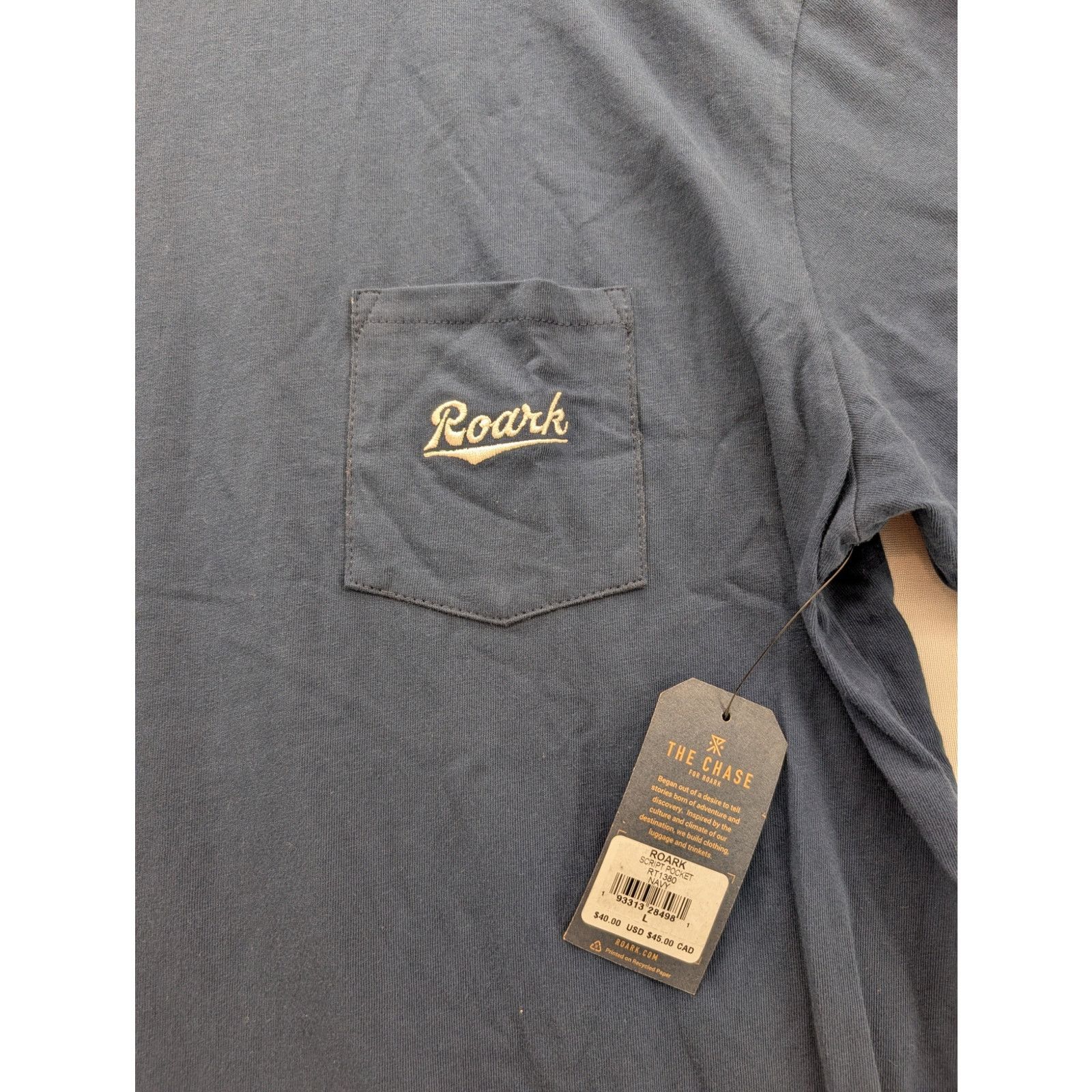 Roark NWT Roark Expeditions Premium Tee in Navy size Large Size US L / EU 52-54 / 3 - 3 Thumbnail