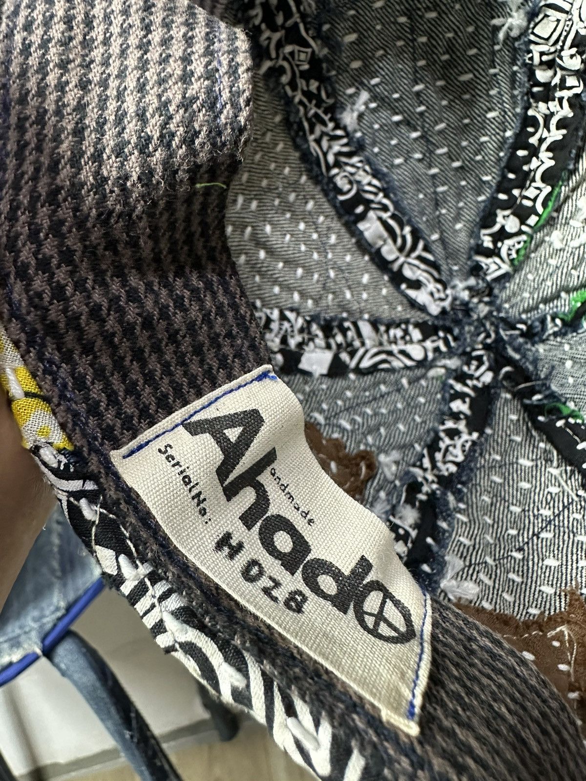 Art Comes First Custom Made Distressed Paisley Patchwork Boro hats Size ONE SIZE - 10 Thumbnail